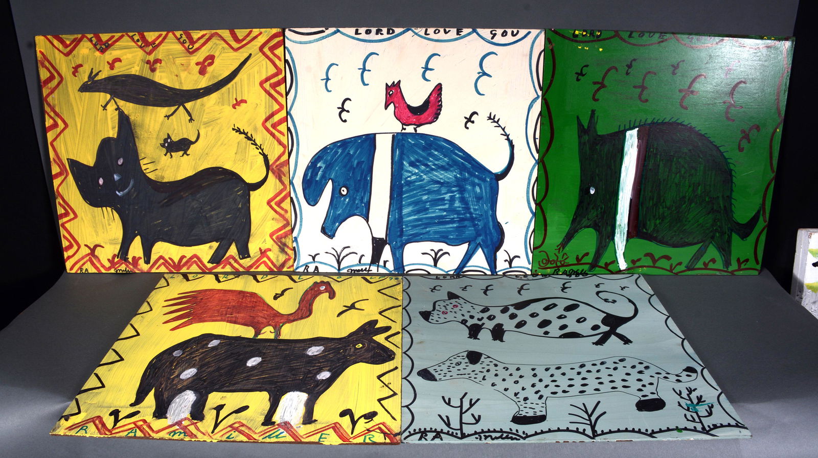 R.A. Miller. Group of Animals. (1 of 3)