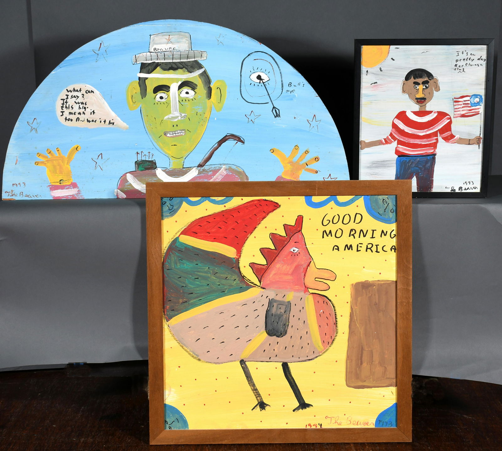 Robin 'The Beaver' Beverland. 3 Paintings. (1 of 1)