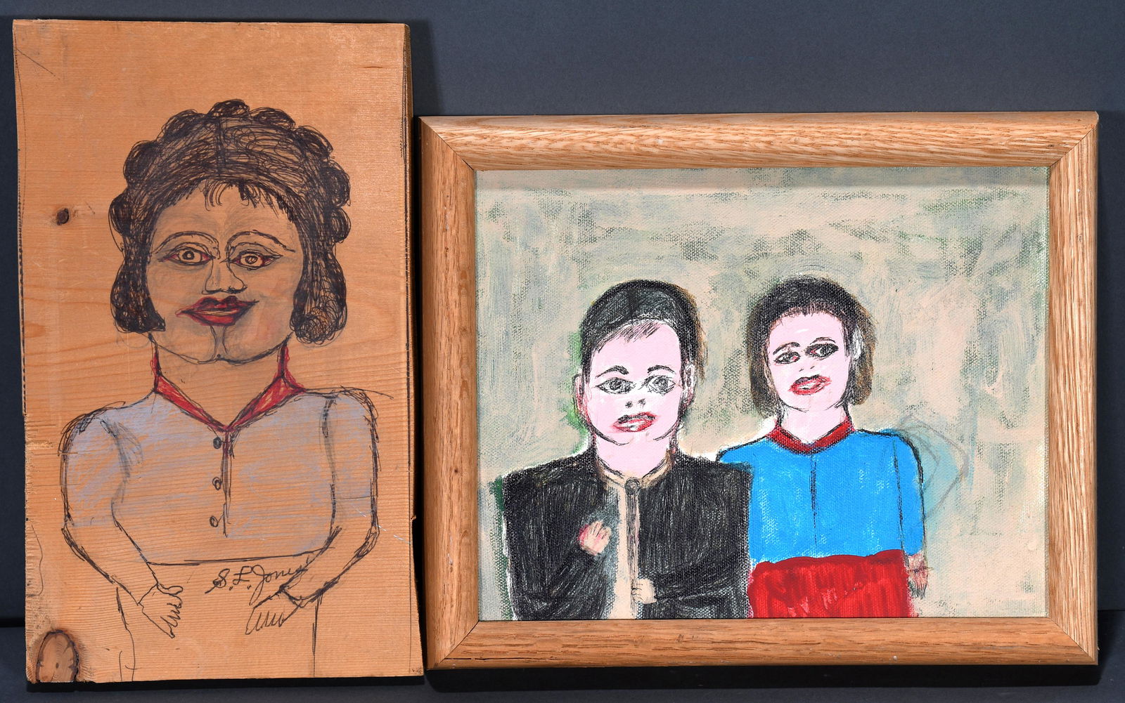 S.L. Jones. Two Paintings. (1 of 1)