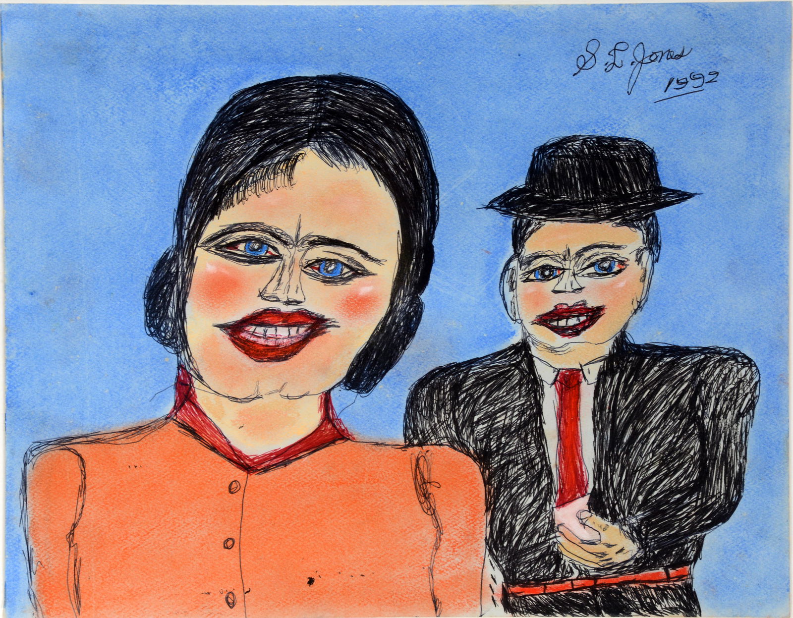 S.L. Jones. Well Dressed Couple. (1 of 2)