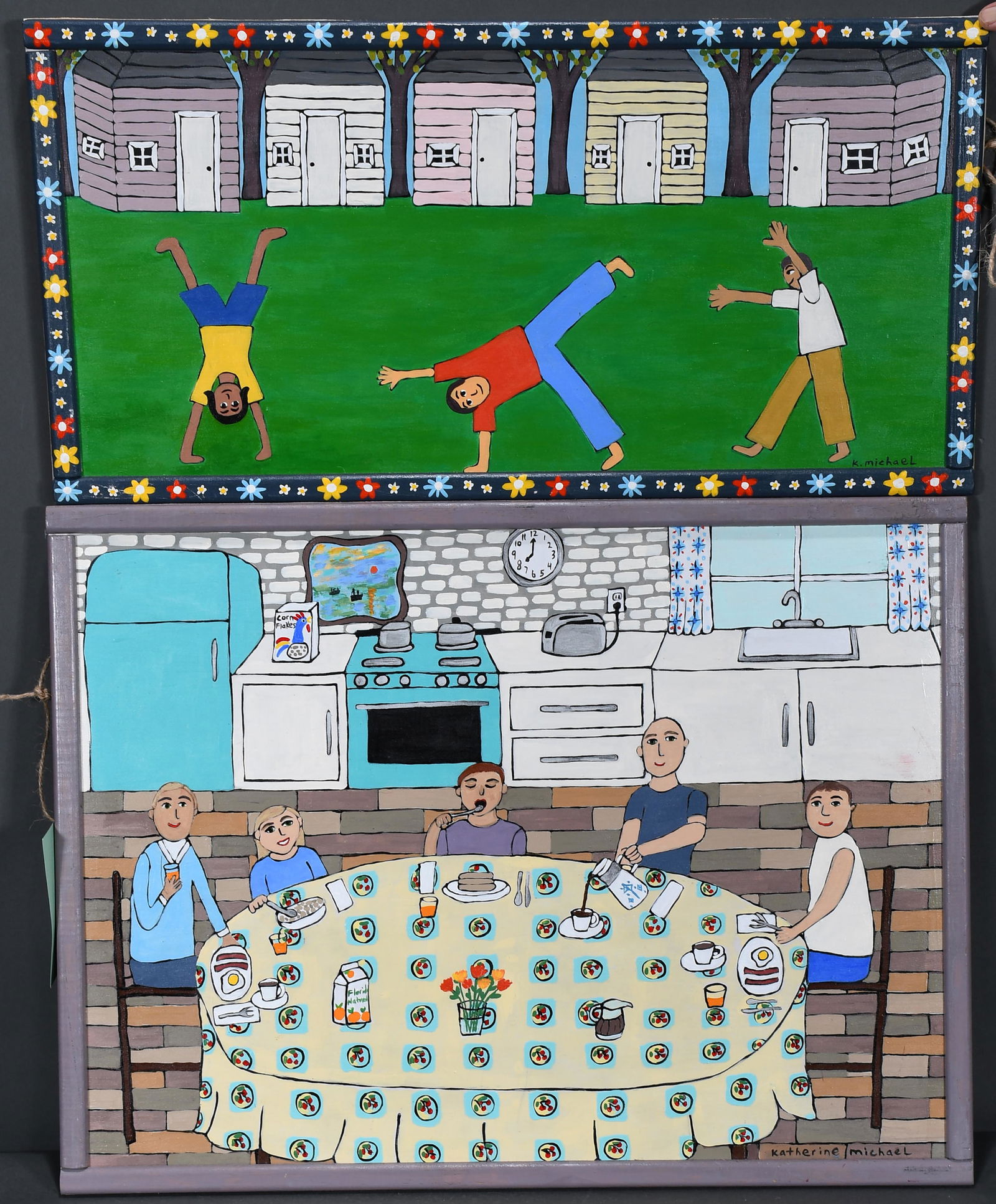 Katherine Michael. Pair of Paintings. (1 of 1)