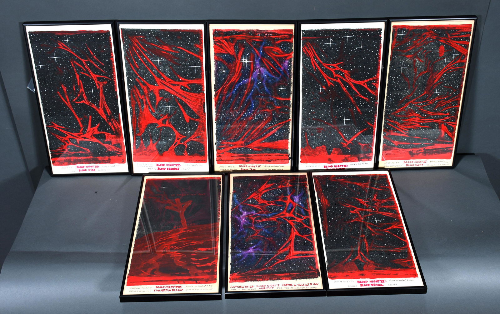 Norbert Kox. 8 Blood Titled Works. (1 of 3)