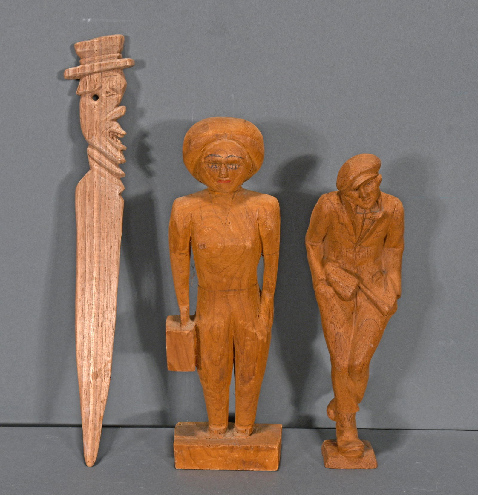 Arliss Watford. Three Carved Figures. (1 of 1)