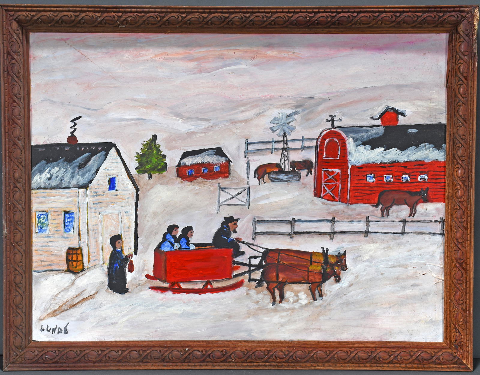 Emily Lunde. Winter Sleigh Ride. (1 of 3)