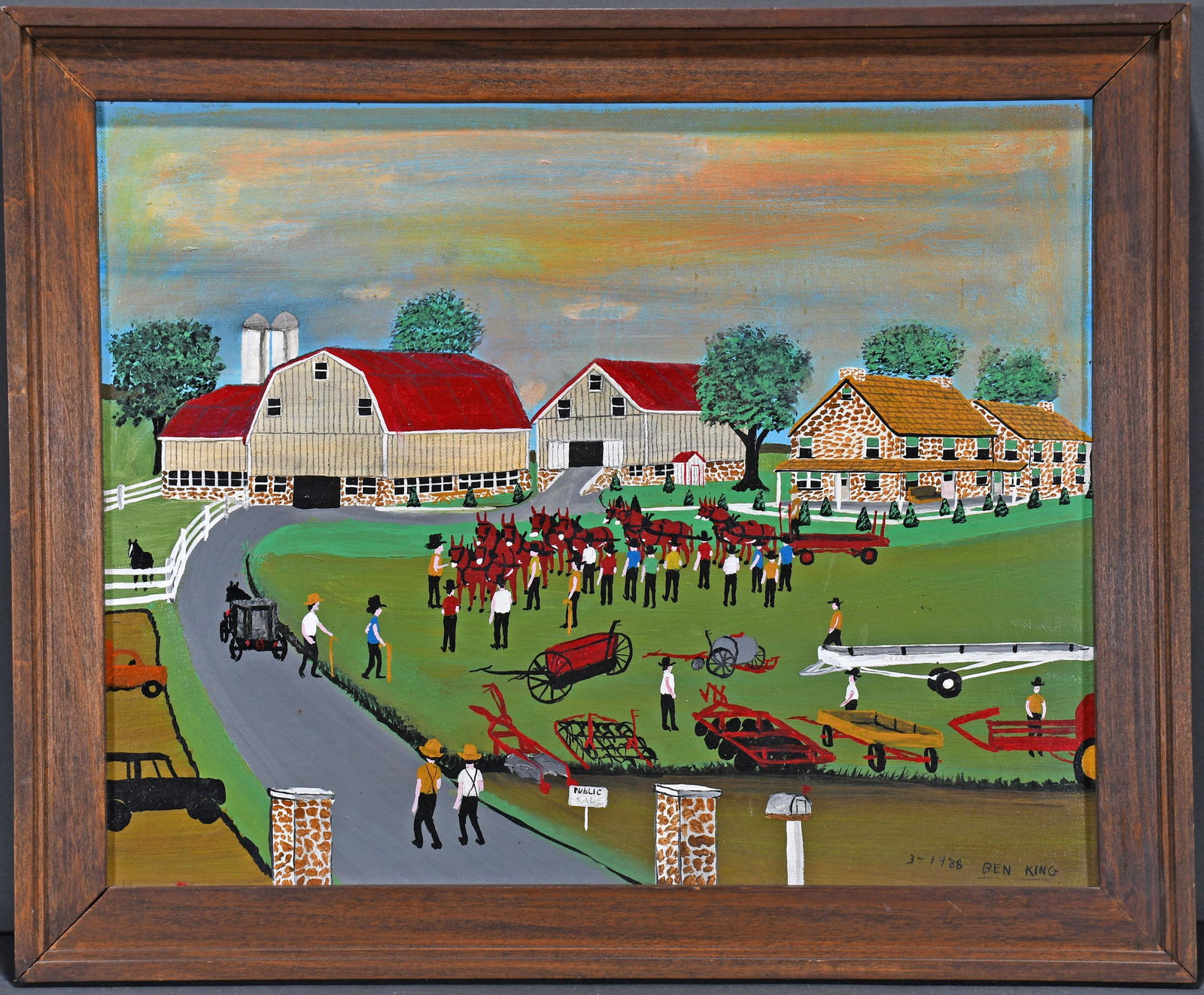 Ben King. Amish Farm Equipment Auction. (1 of 4)