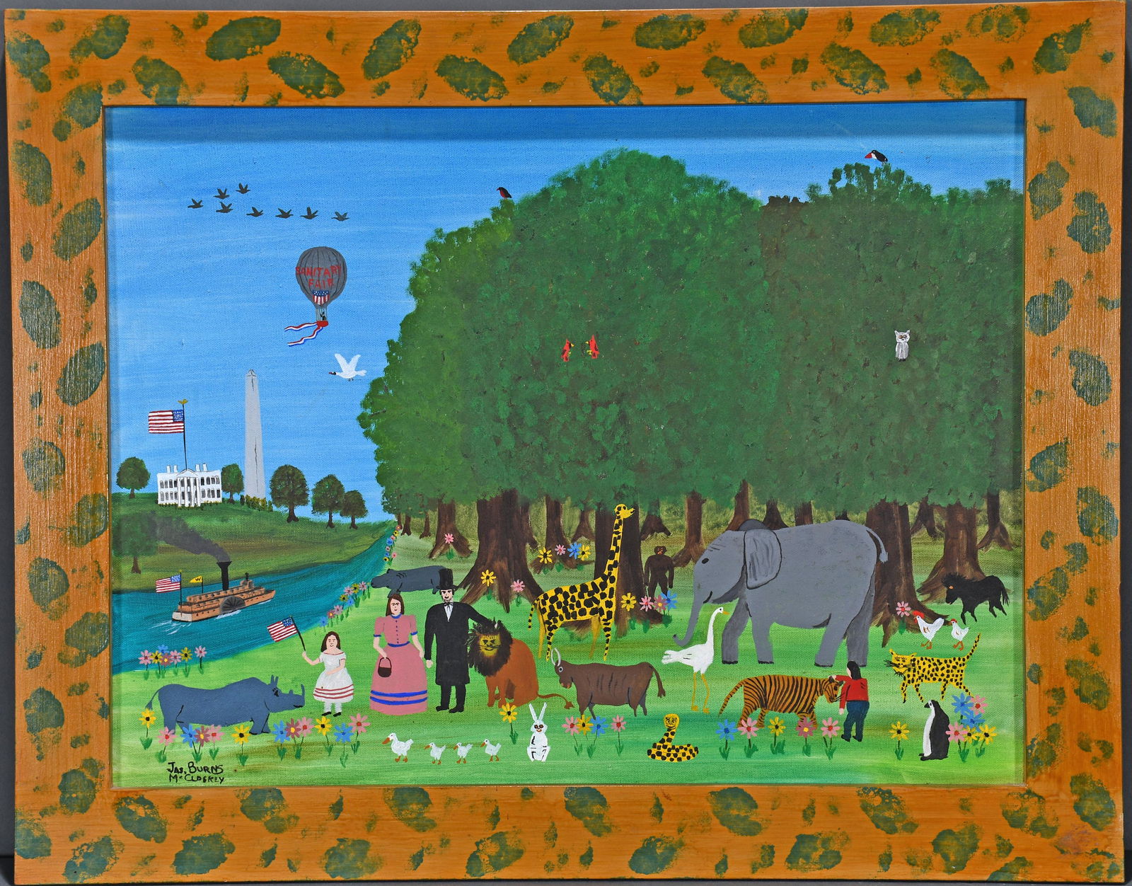 Jas Burns McCloskey. Peaceable Kingdom. (1 of 4)
