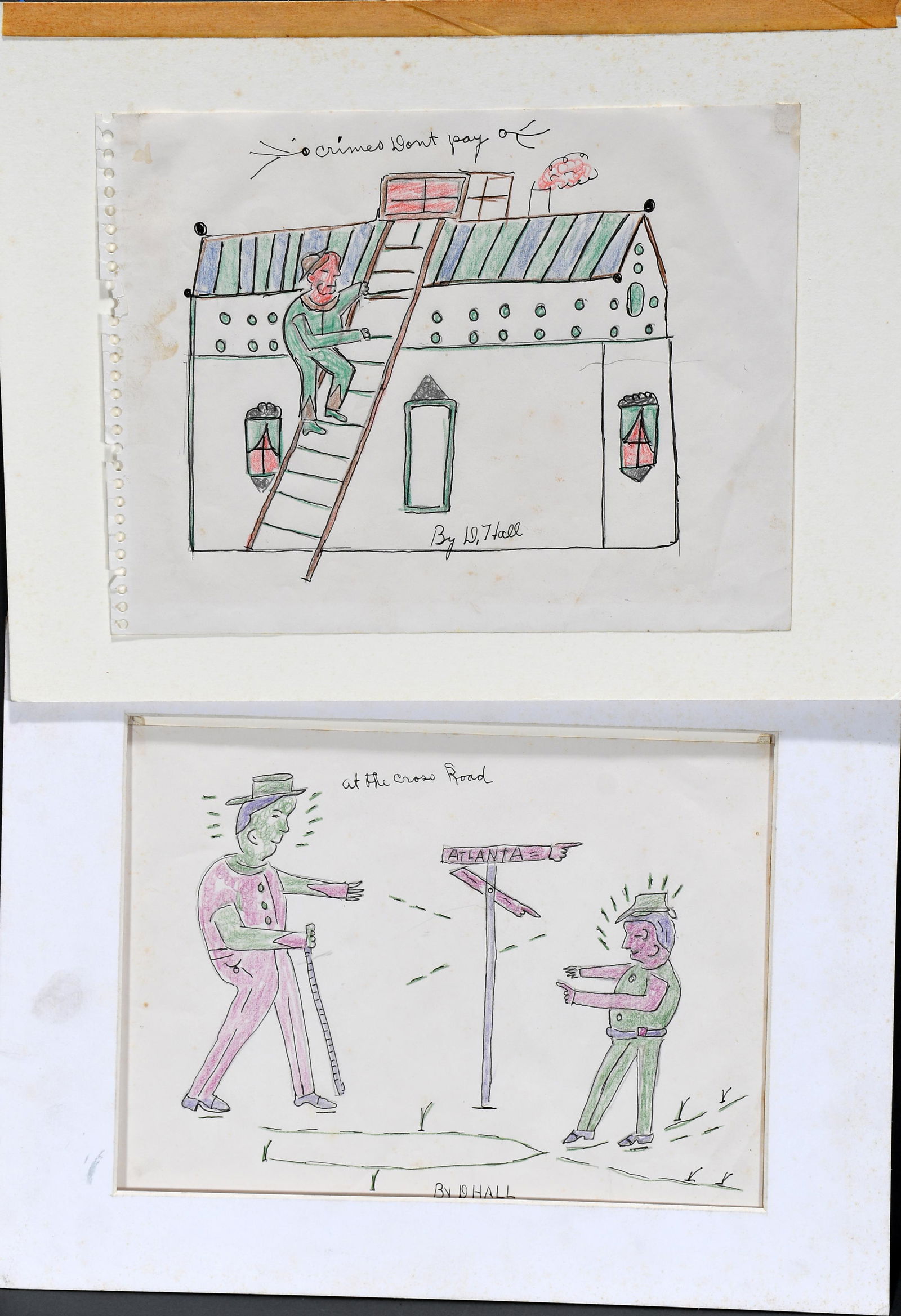 Dilmus Hall. At Crossroads & Crime Don't Pay. (1 of 3)