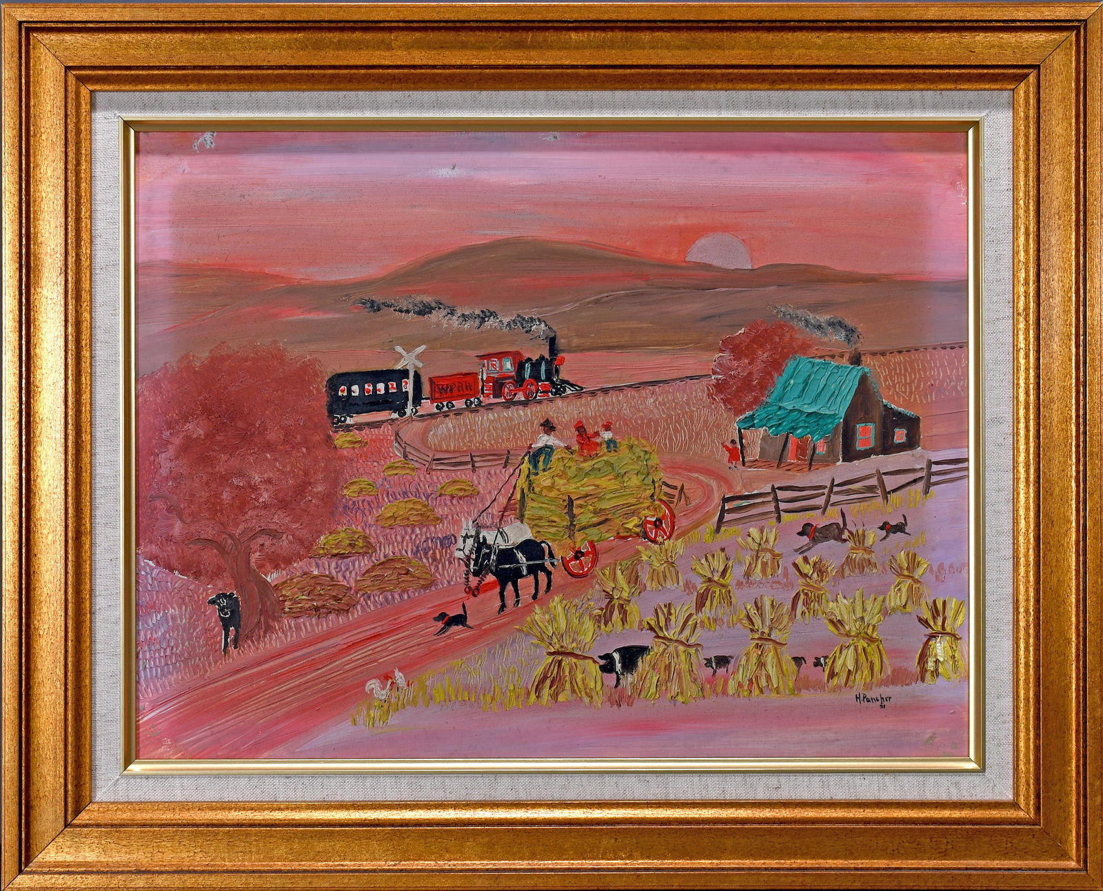 Henry Pancher. Sunset On The Farm. (1 of 3)