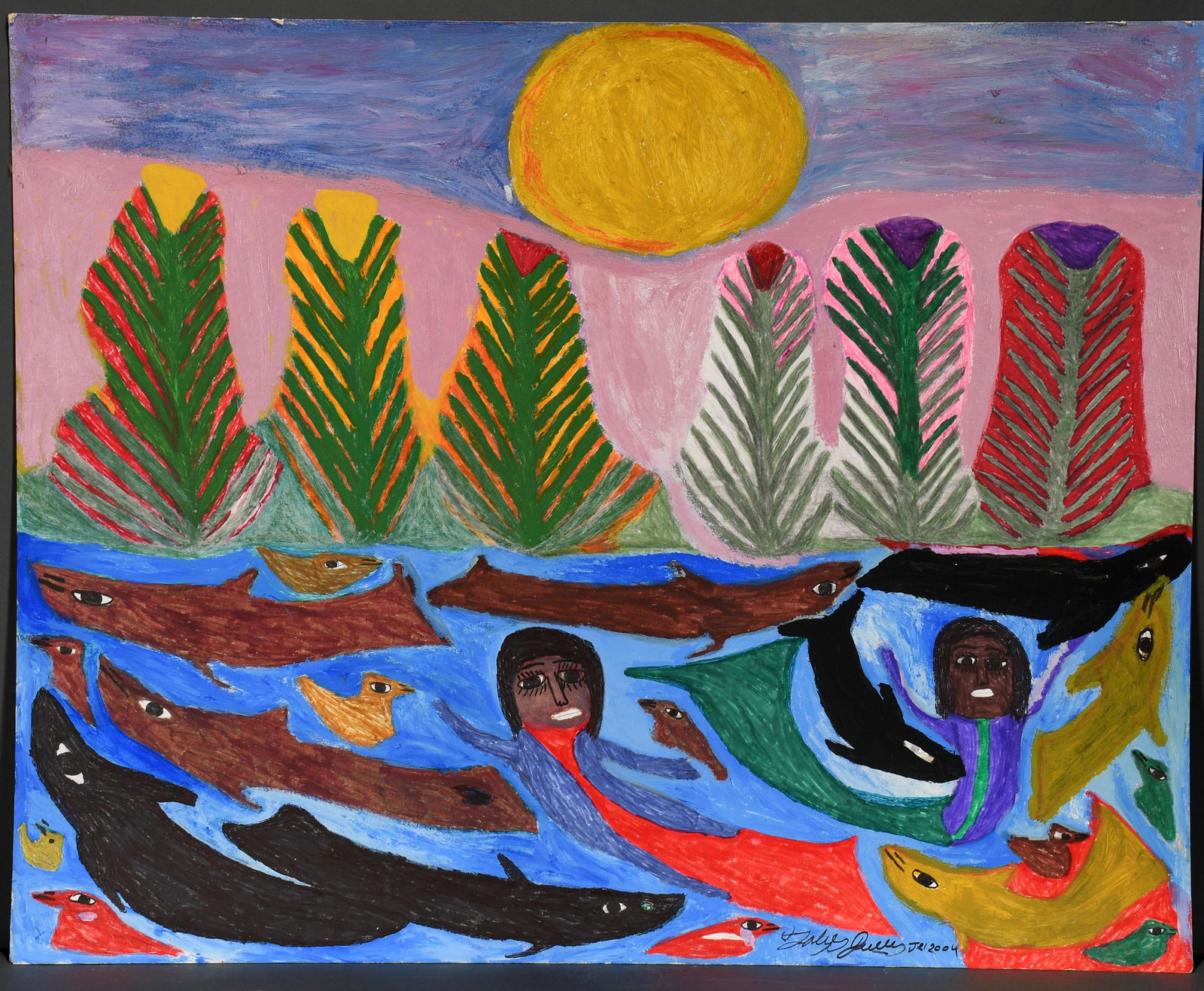 Toby Ivey. Swimming With Dolphins. (1 of 2)