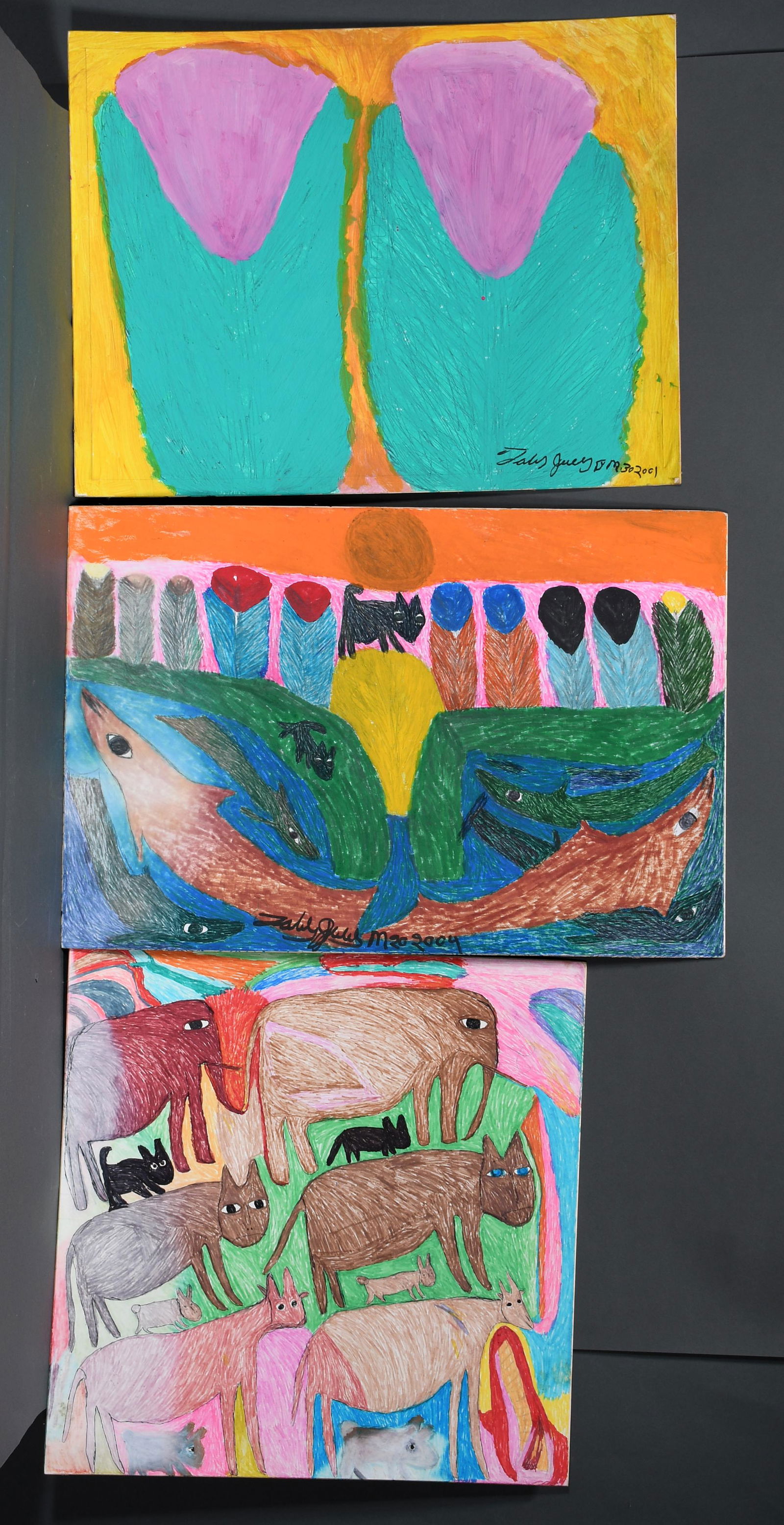 Toby Ivey. Three Paintings. (1 of 1)