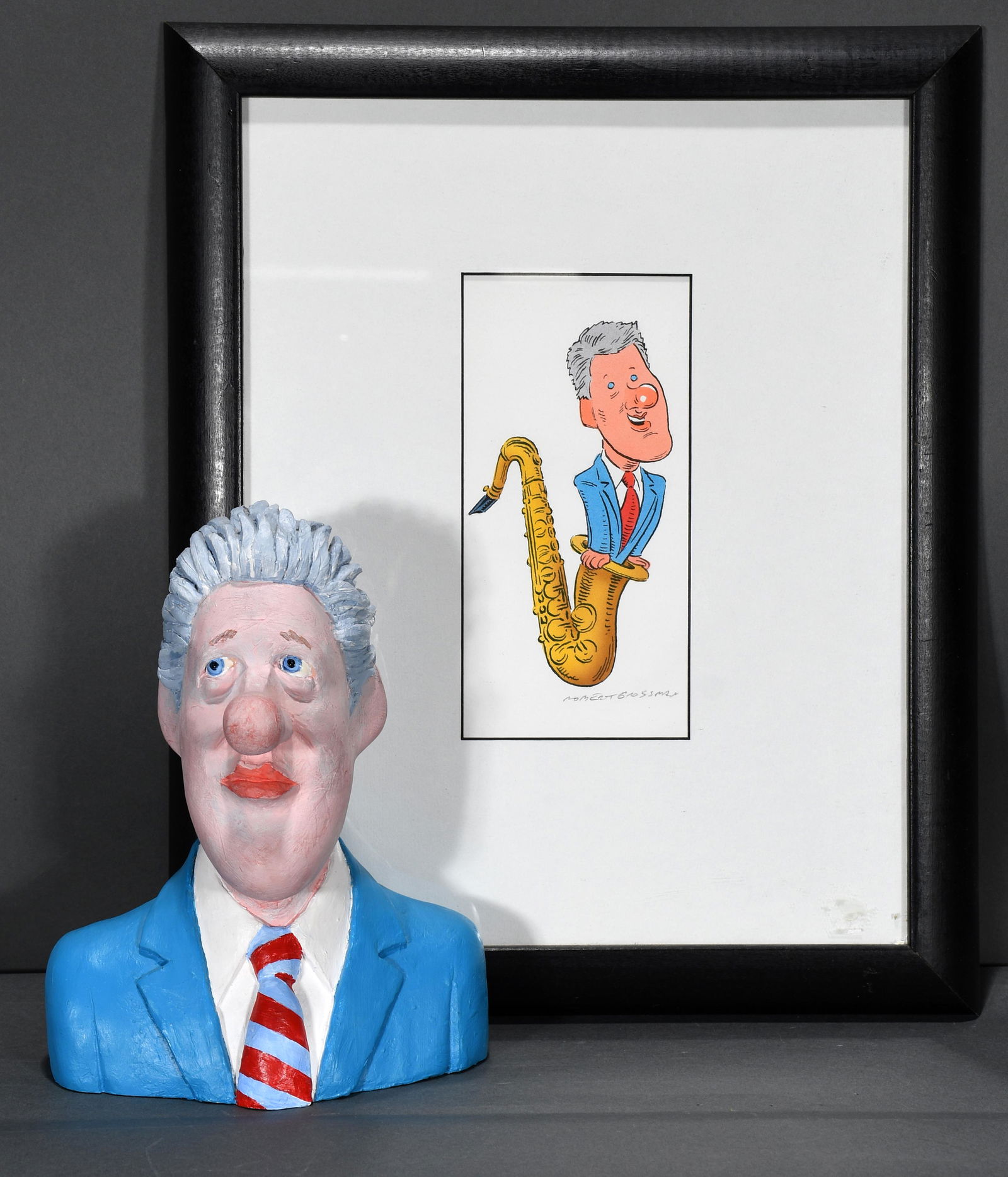 Robert Grossman. Bill Clinton Bust & Portrait. (1 of 4)
