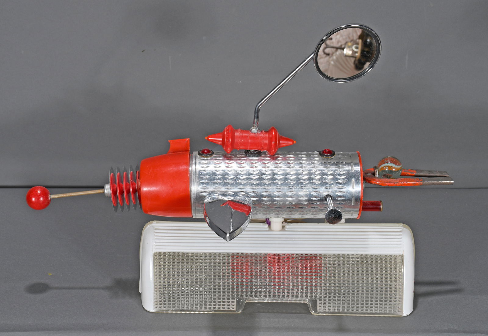 Jimmy Descant. Red Thermos Rocket Light. (1 of 2)