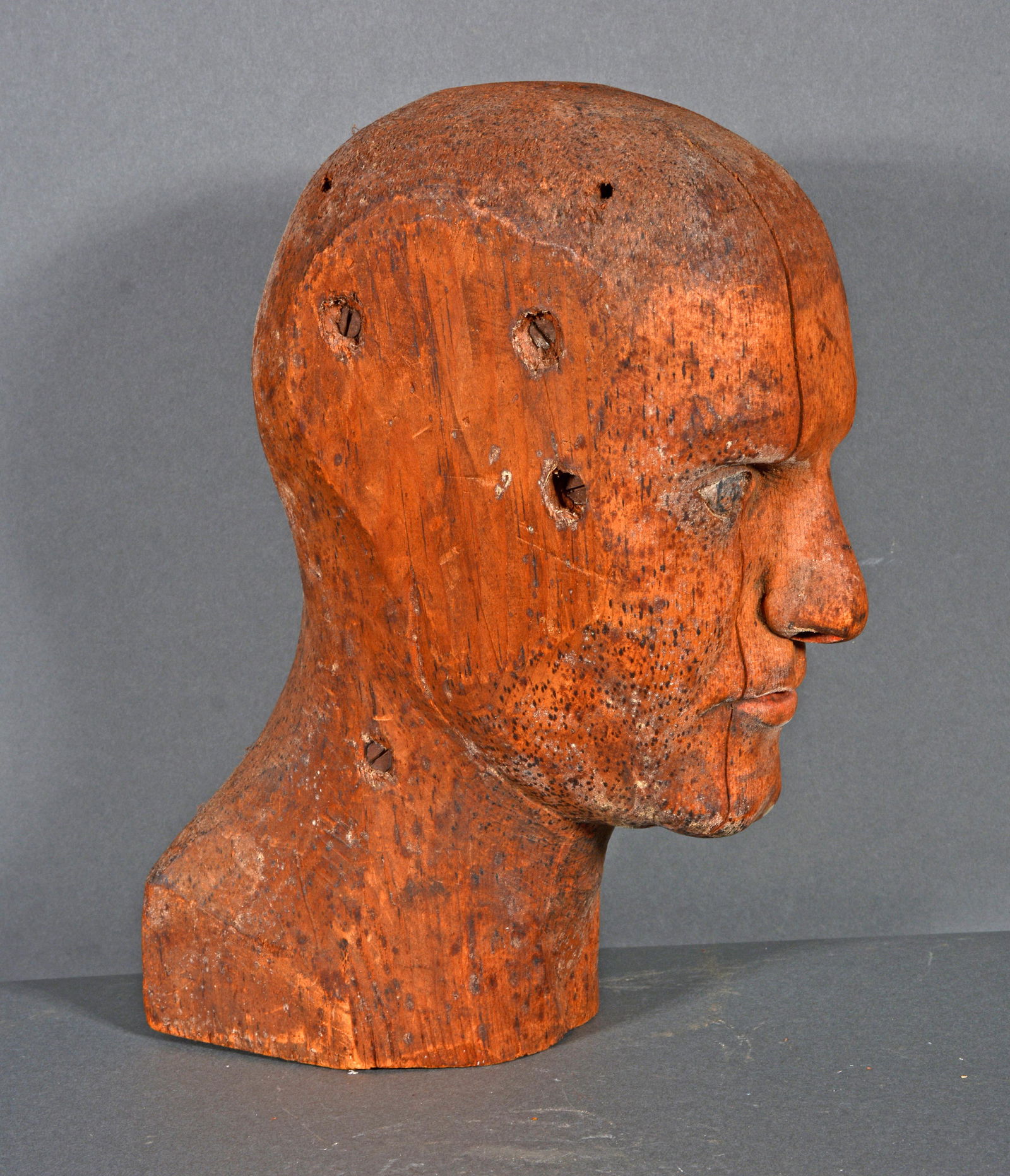 Jointed Wooden Male Bust. (1 of 5)