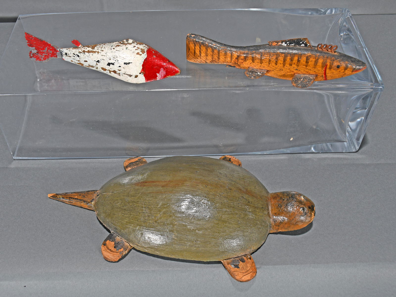 Anonymous Fish & Turtle Decoys. (1 of 3)