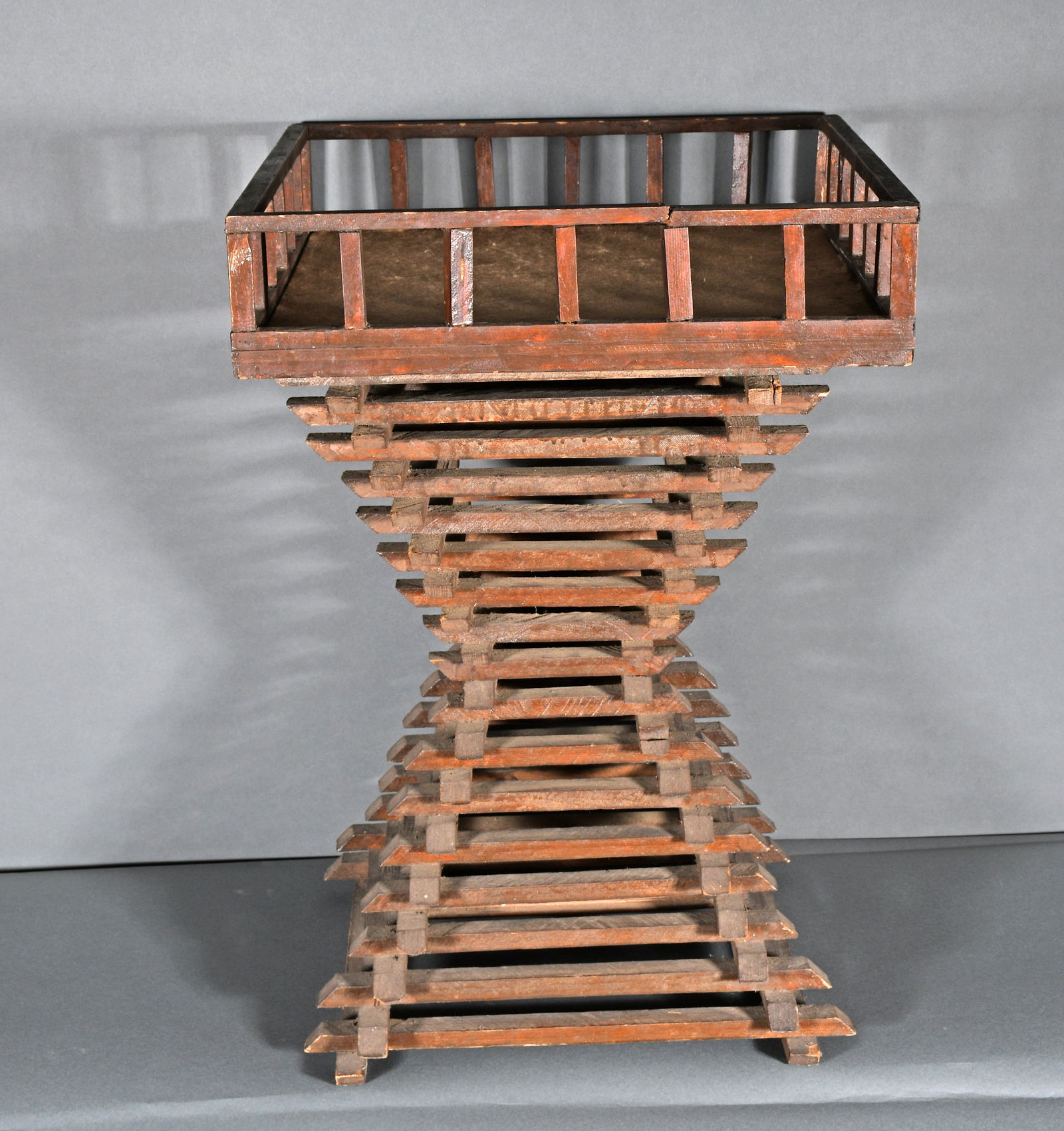 Log Cabin Stand. (1 of 2)