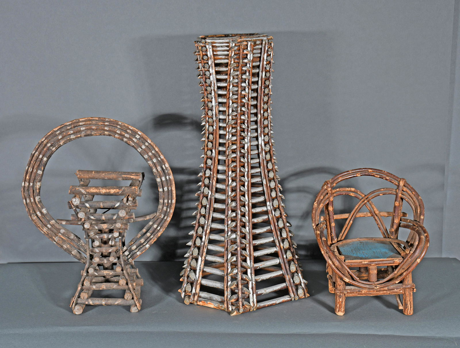 Hobo Twig Planters and Mini Chair. (1 of 4)