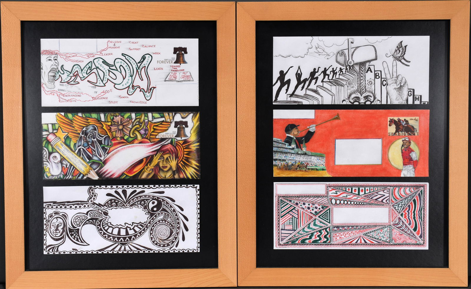 Decorated Prison Envelopes. (1 of 3)