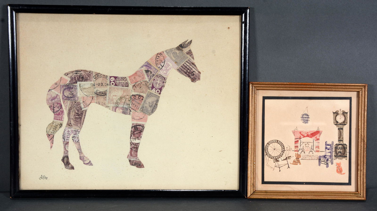 Little P. Davis & A.B.N. Stamp Art Pair. (1 of 6)