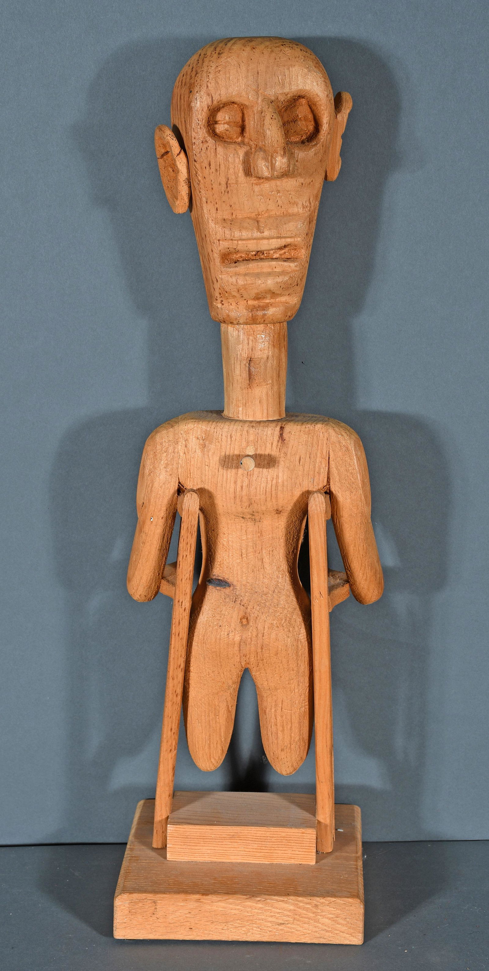 Anonymous. Man On Crutches. (1 of 2)