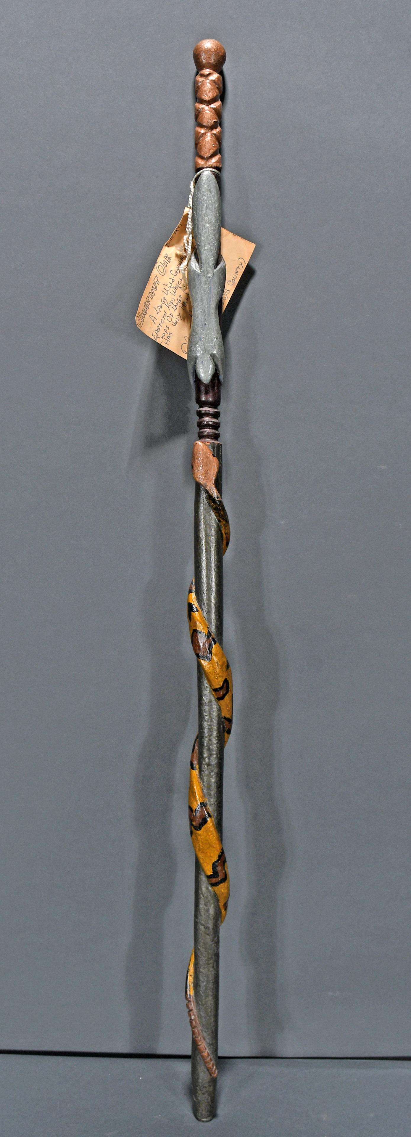 D. Stephens. Snake & Squirrel Walking Cane. (1 of 4)