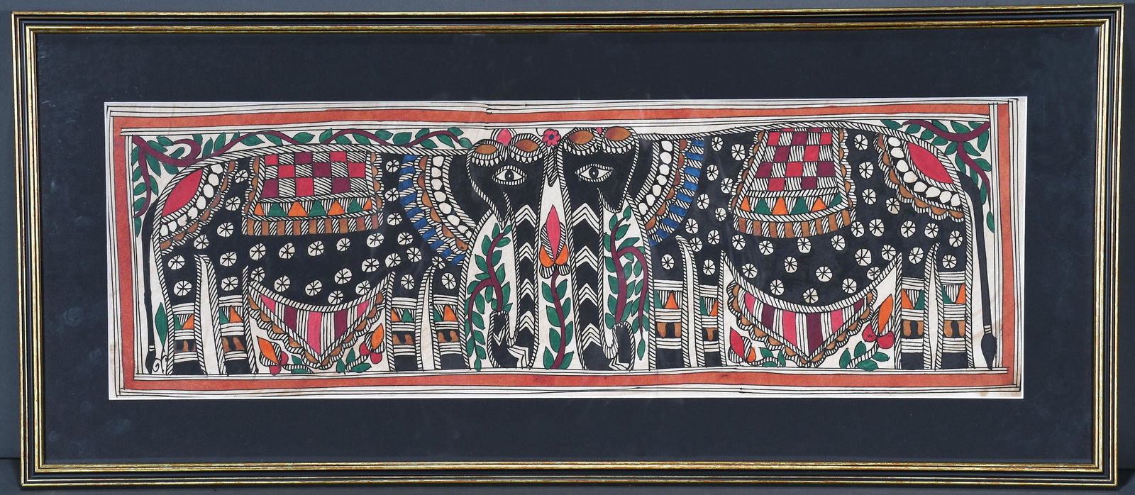 Indian Artist. Colorful Elephants. (1 of 1)