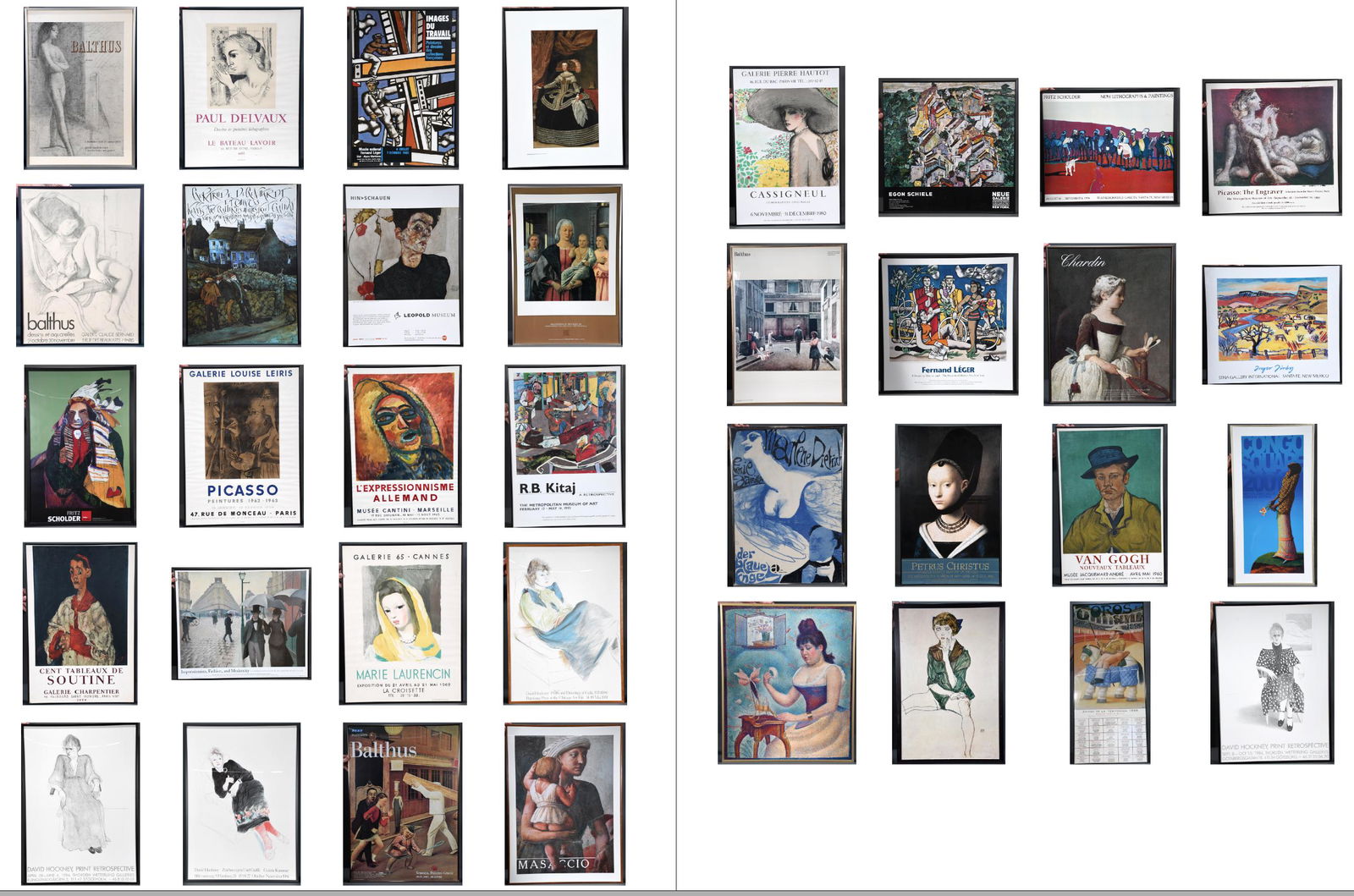 Museum Show Posters & Prints. 36 Framed Works. (1 of 20)