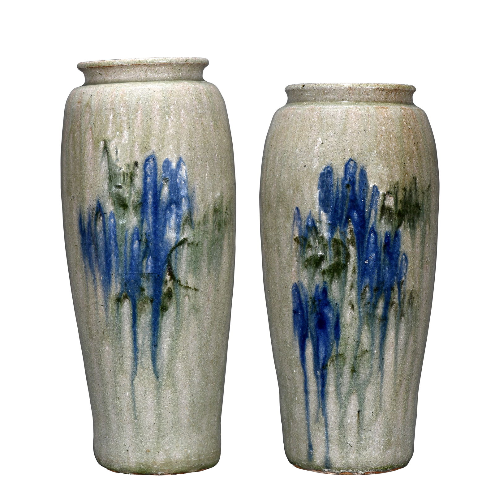 Arie Meaders. Pair of Decorated Vases. (1 of 7)