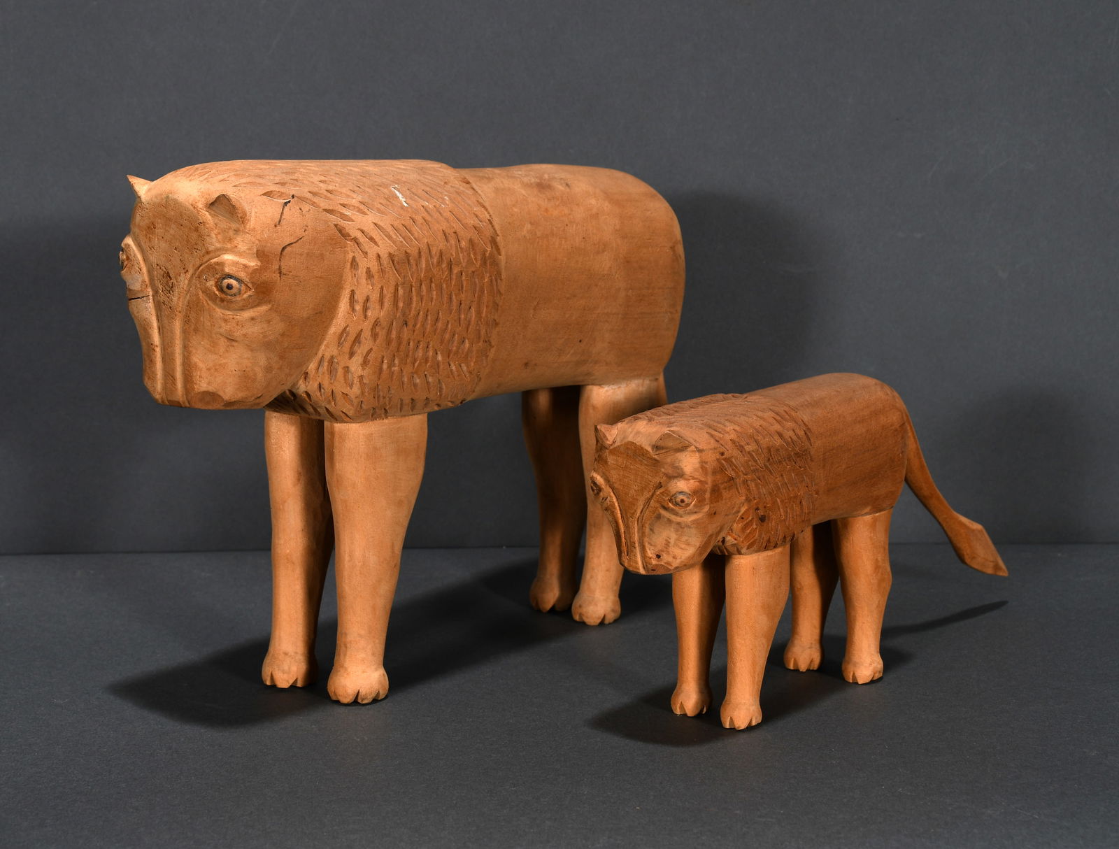 Edgar Tolson. Mother Lion and Cub. (1 of 7)