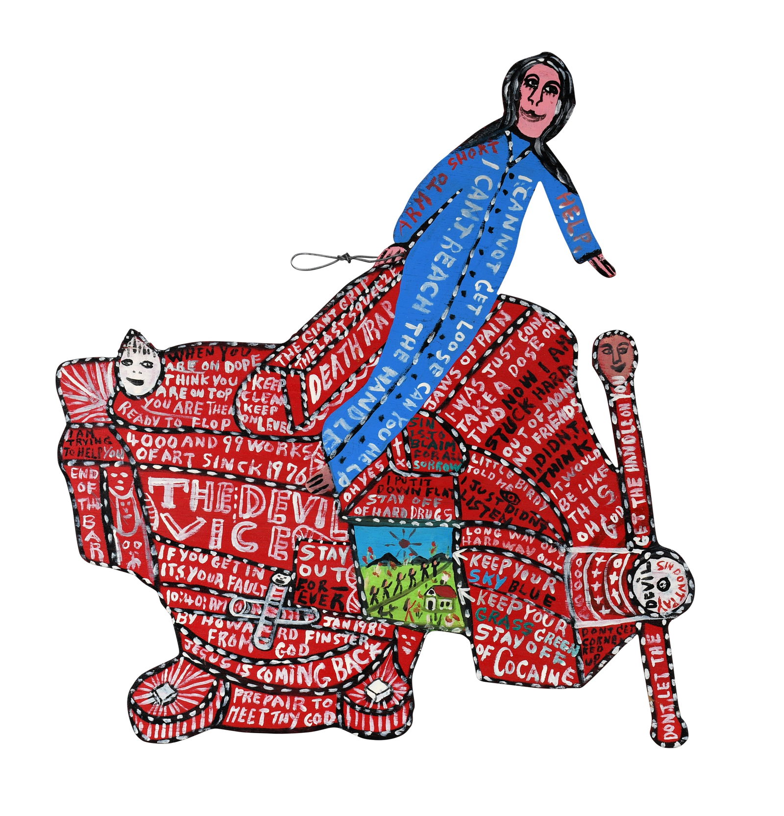 Howard Finster. The Devil's Vice. (1 of 7)