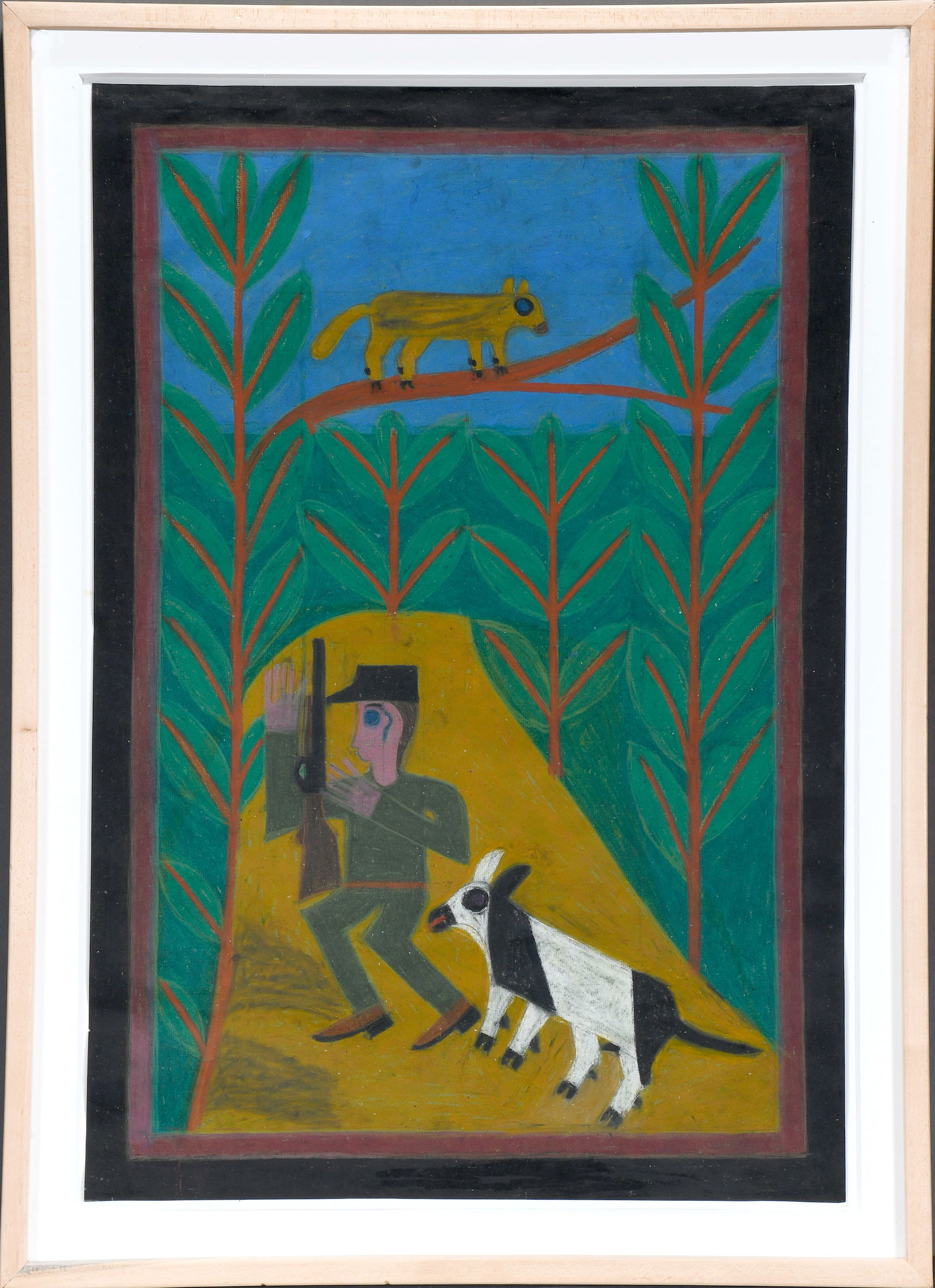 Eddie Arning. Hunting With Dog. (1 of 5)