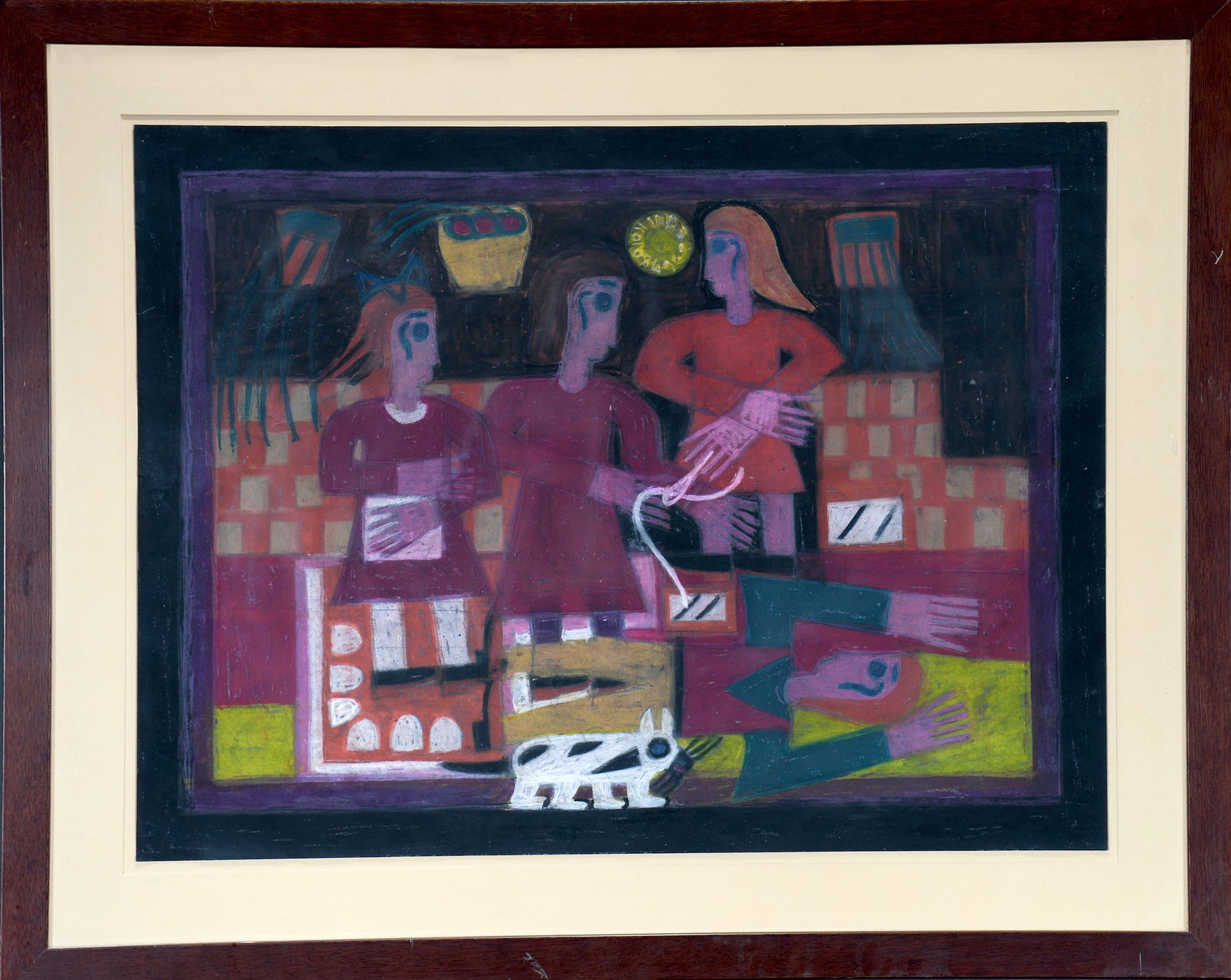 Eddie Arning. Textile Scene. (1 of 4)