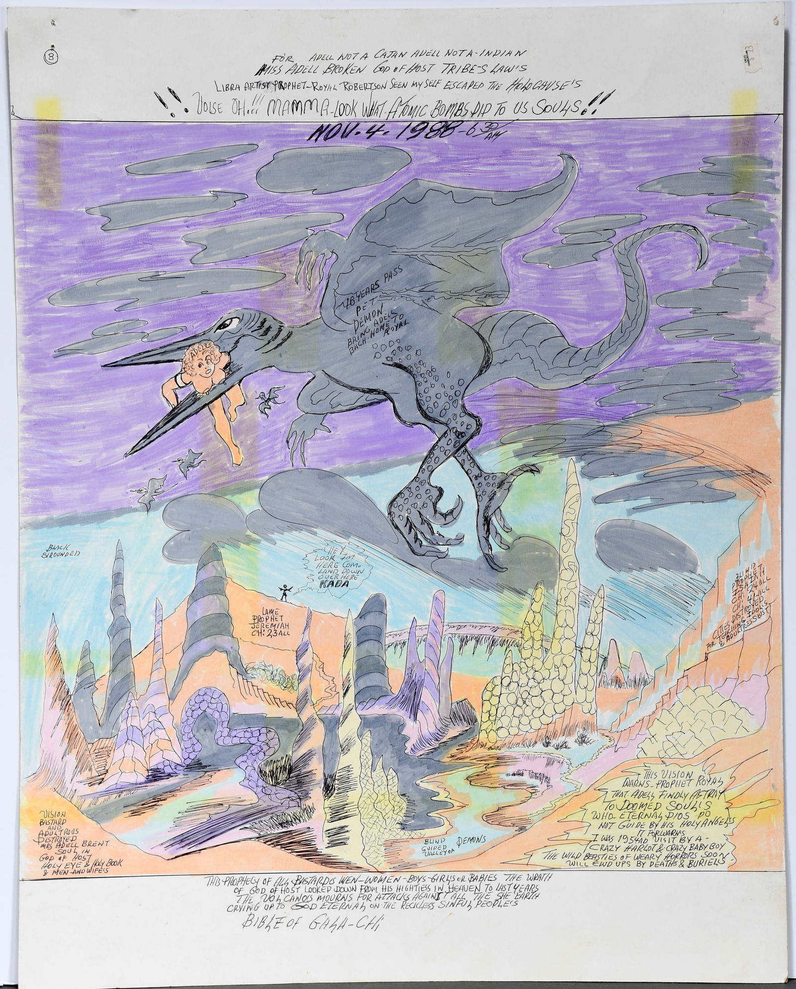 Prophet Royal Robertson. Pet Demon Brings Adele Back Home To Royal. (1 of 6)