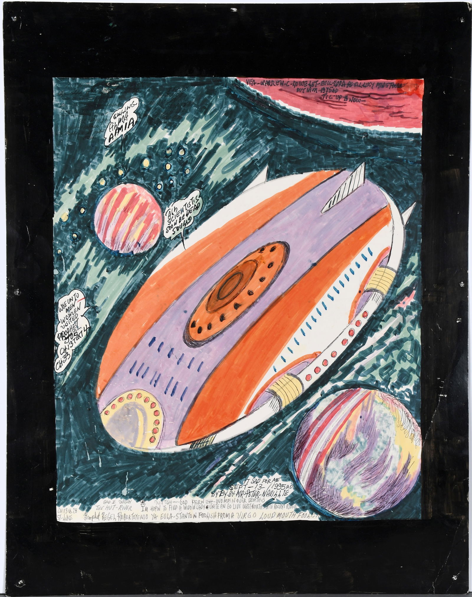 Prophet Royal Robertson. Space Ship & Sinful Mrs. Eula. (1 of 2)