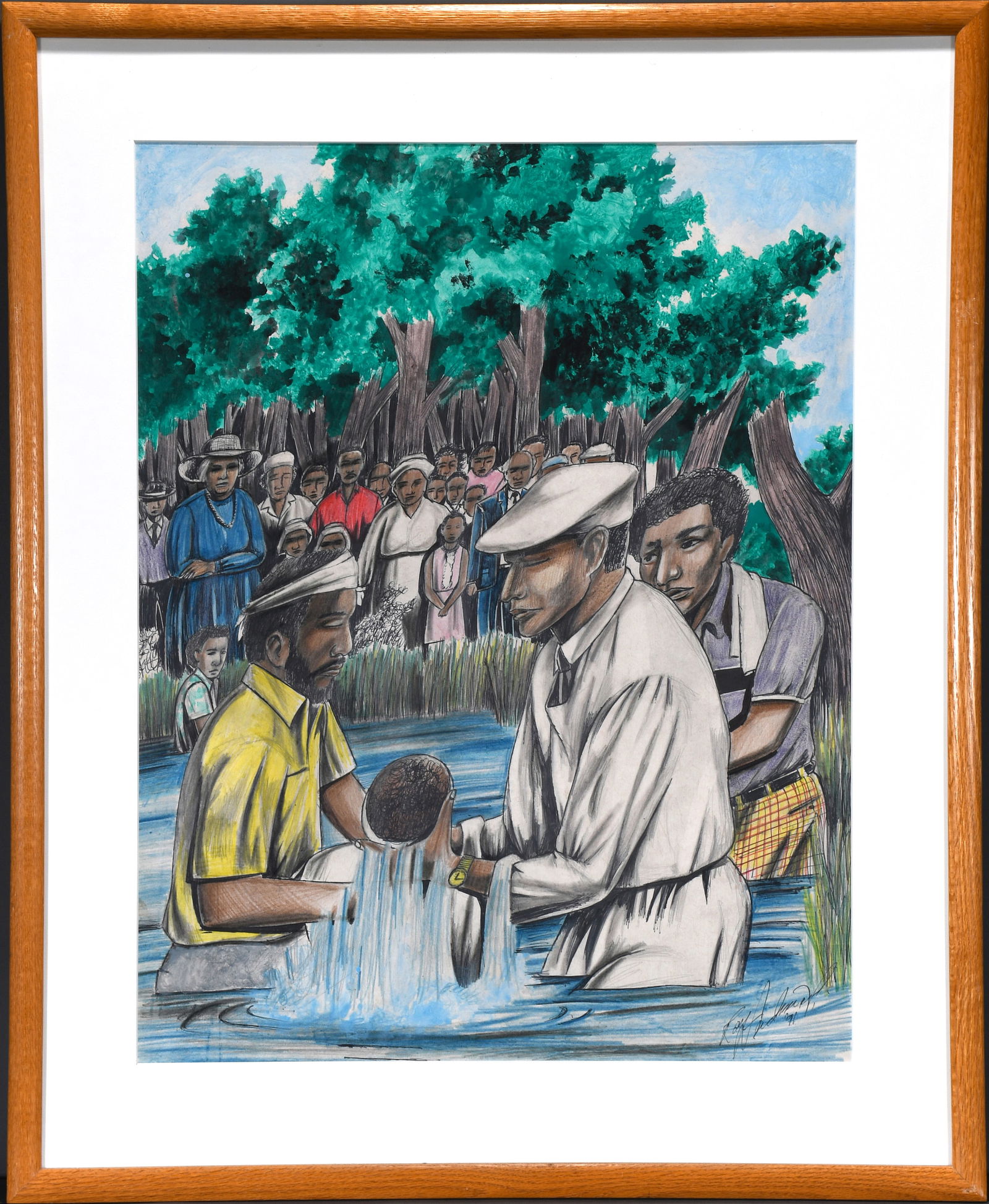 Roy Ferdinand. Baptism In The River. (1 of 5)