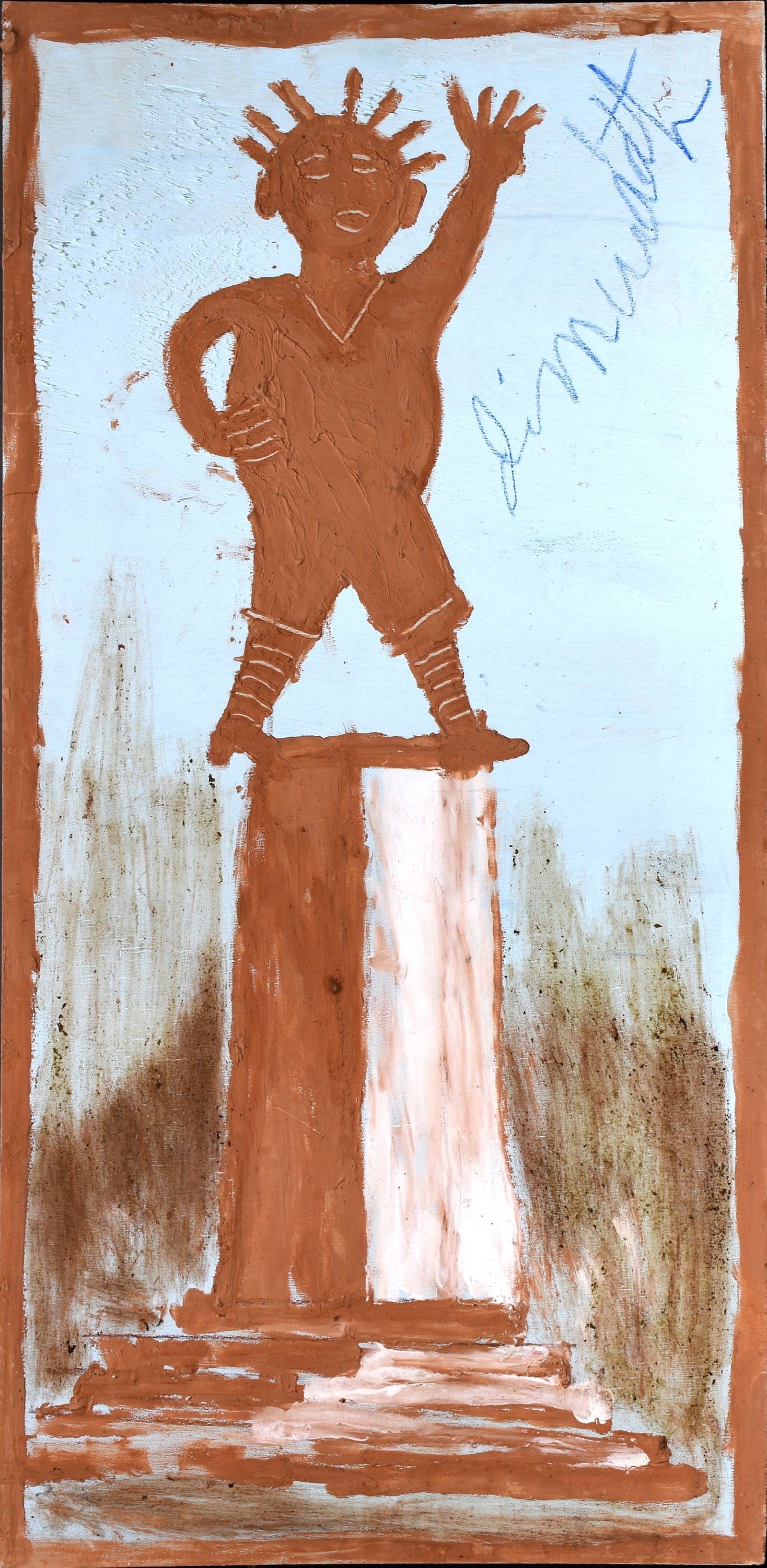 Jimmy Lee Sudduth. Vulcan Statue in Birmingham, AL. (1 of 2)