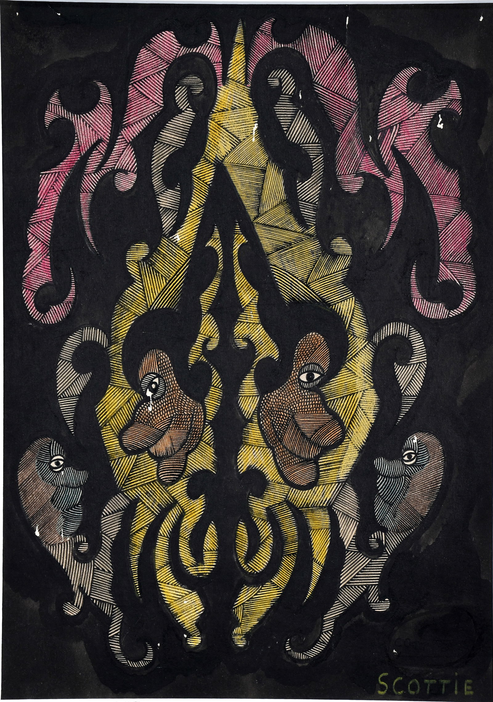 Scottie Wilson. SW 24. (1 of 6)