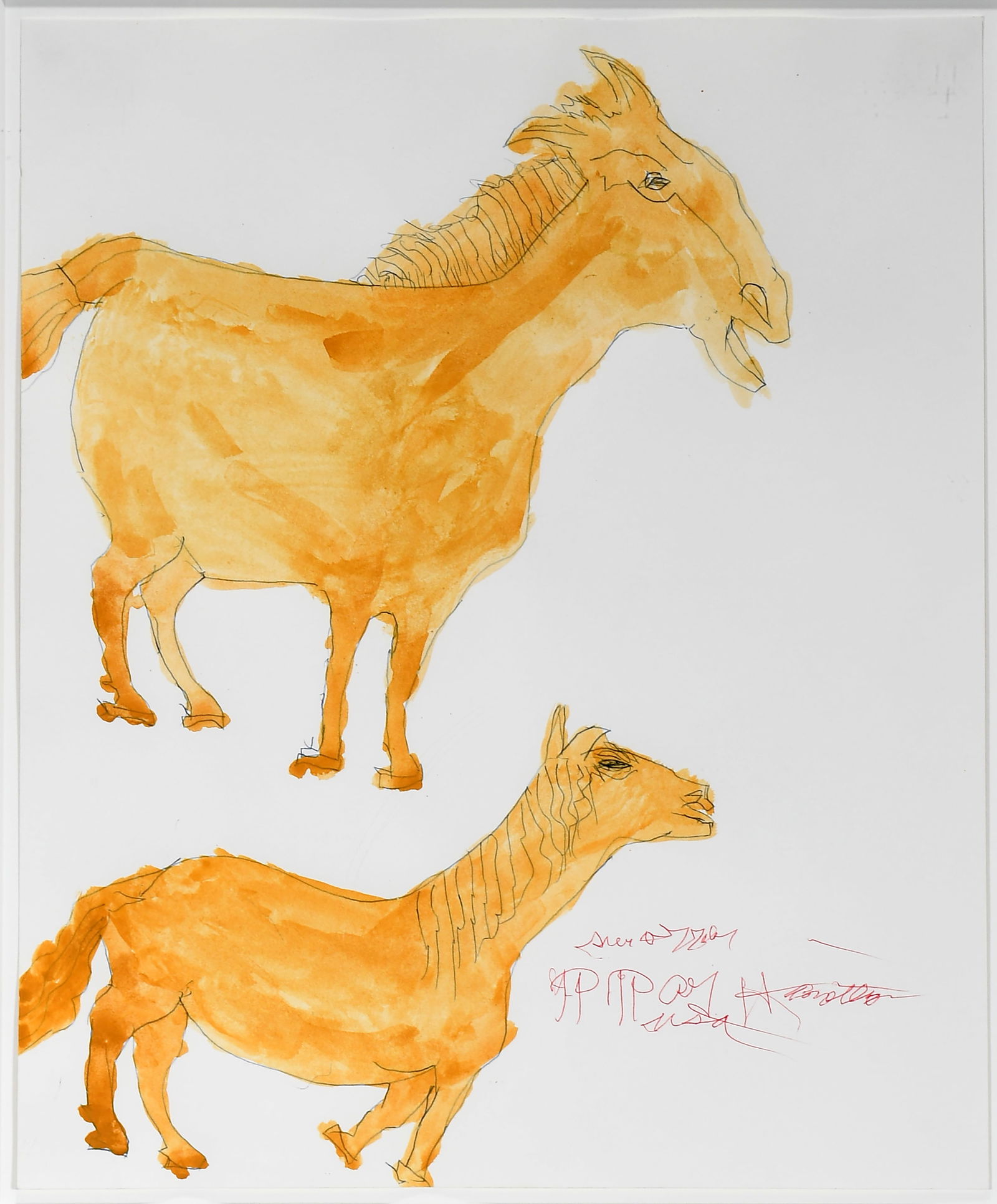 Ray Hamilton. Two Yellow Horses. (1 of 4)