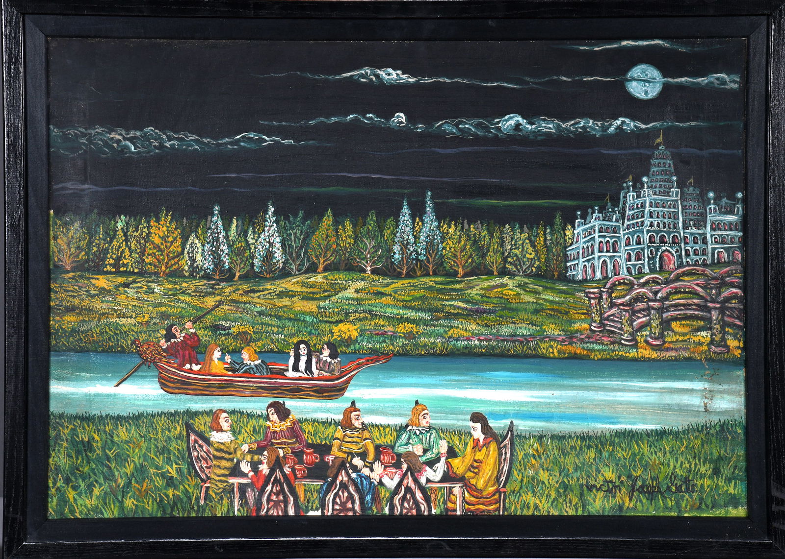 Victor Joseph Gatto. Night Time River Scene. (1 of 6)