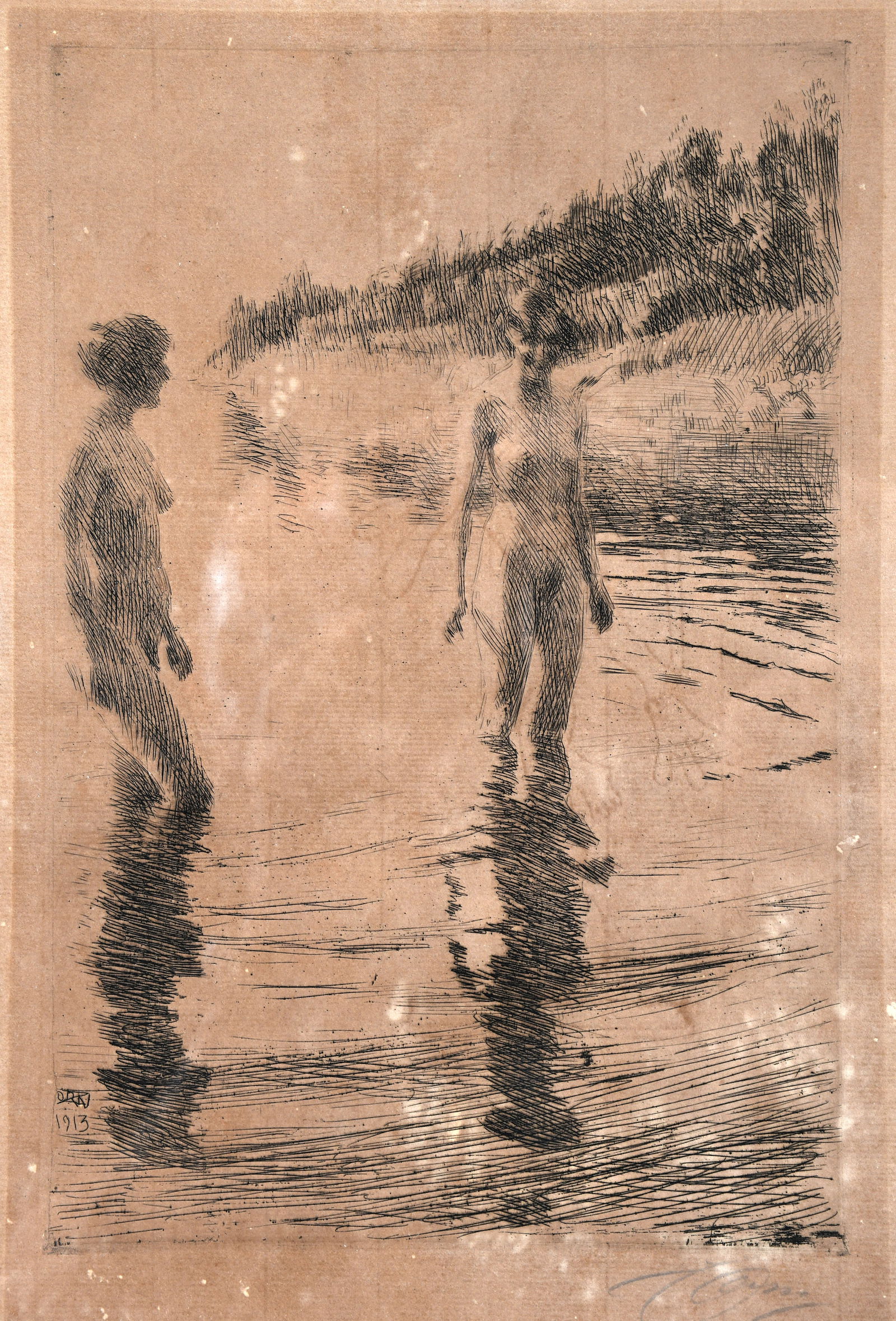Anders Leonard Zorn. Alder and Shallow Etching (Nudes In Water). (1 of 4)