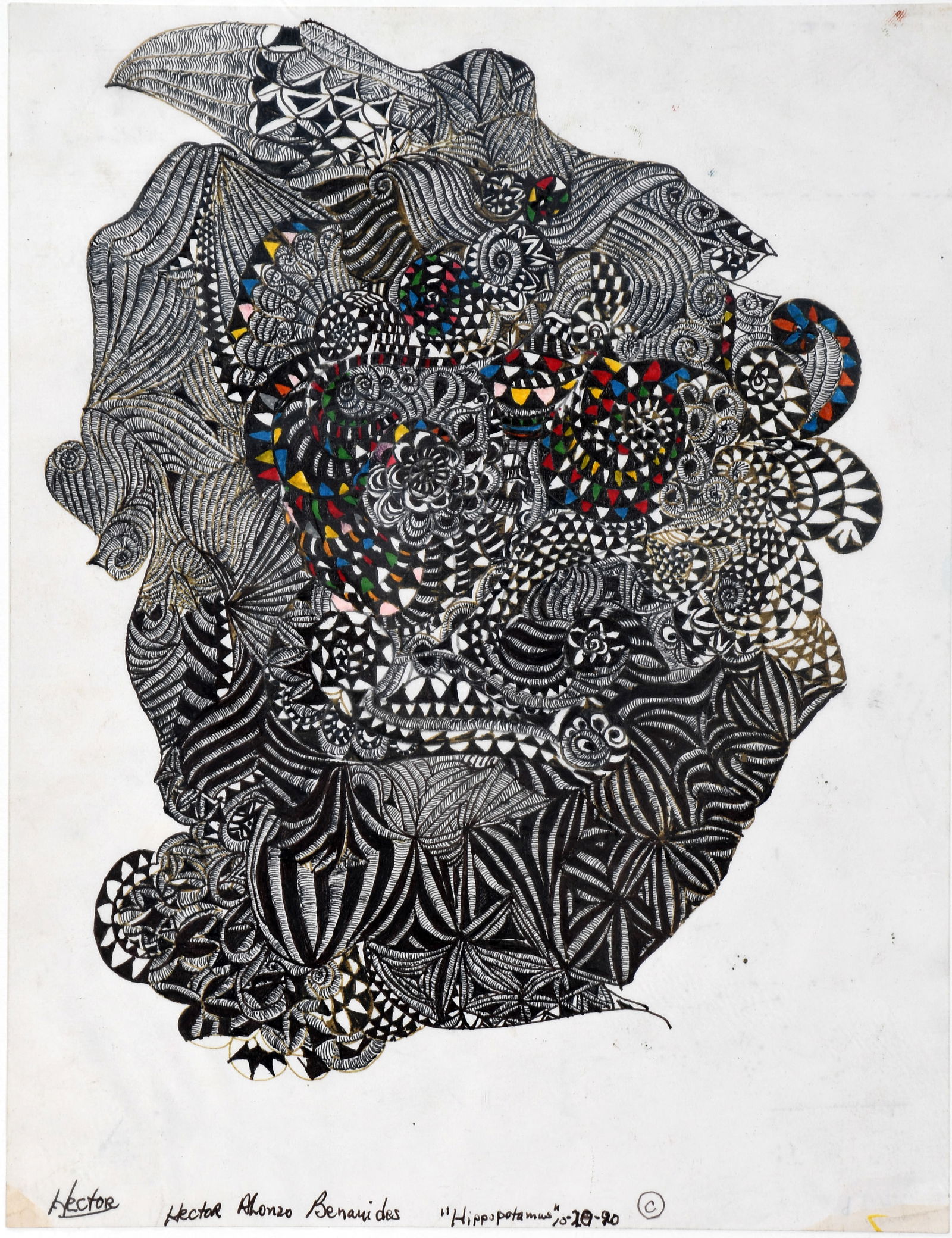 Hector Alonzo Benevides. Hippopotamus. (1 of 3)