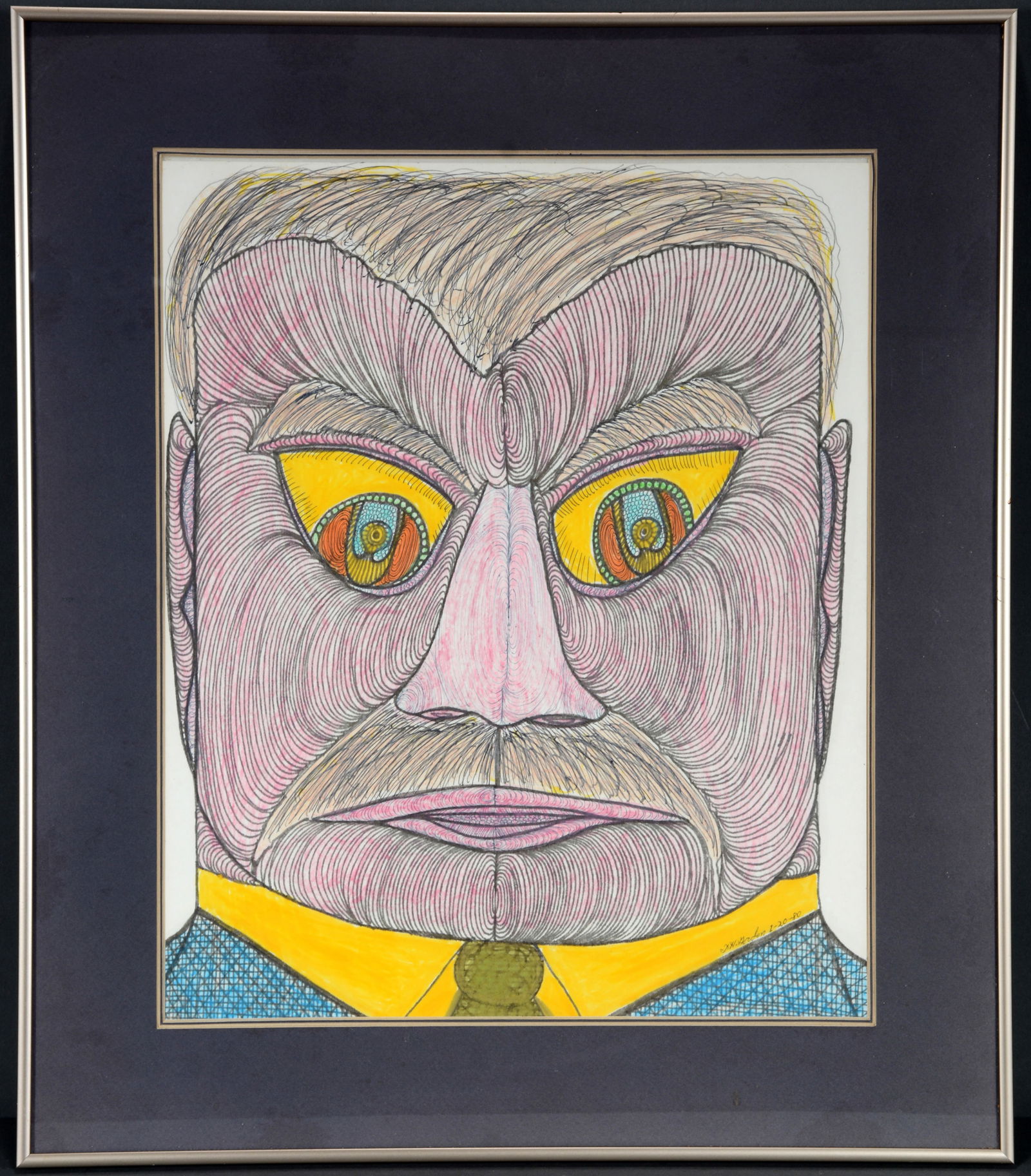 Ted Gordon. Portrait and Yellow Collar. (1 of 3)