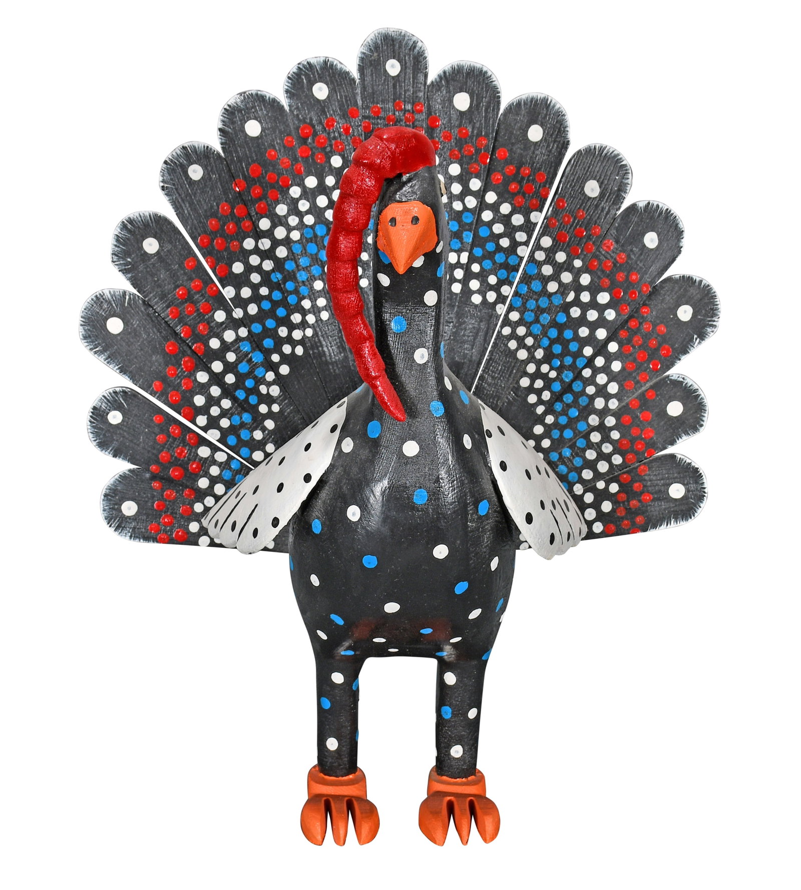 Lonnie and Twyla Money. Patriotic Turkey.: Lonnie and Twyla Money. Patriotic Turkey. Signed. Carved and painted wood. Excellent condition. 15" h. Est. $500-800. Ship: $65