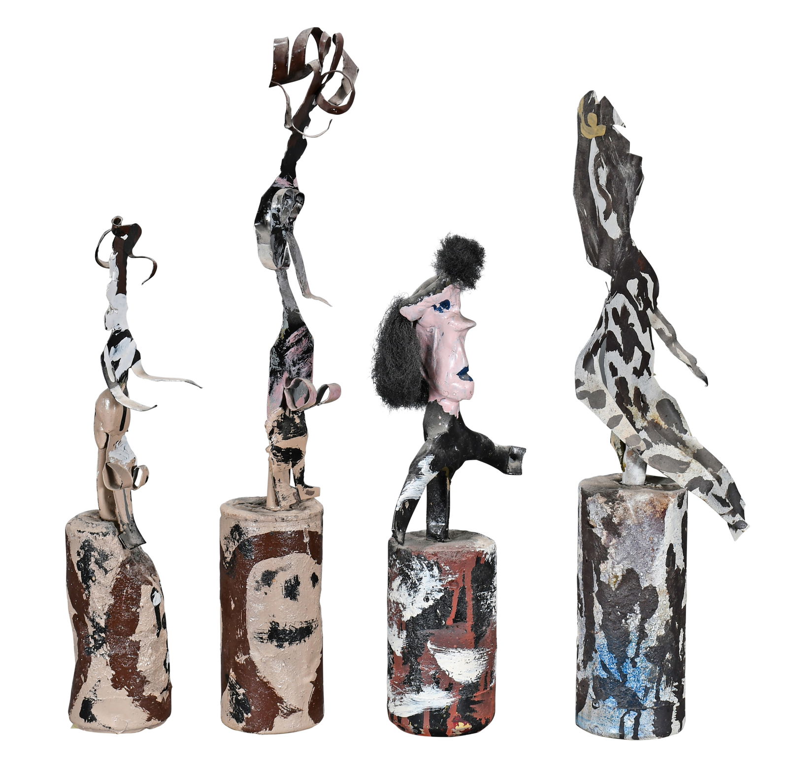 Thornton Dial. Group of Four Sculptural Figures. (1 of 5)