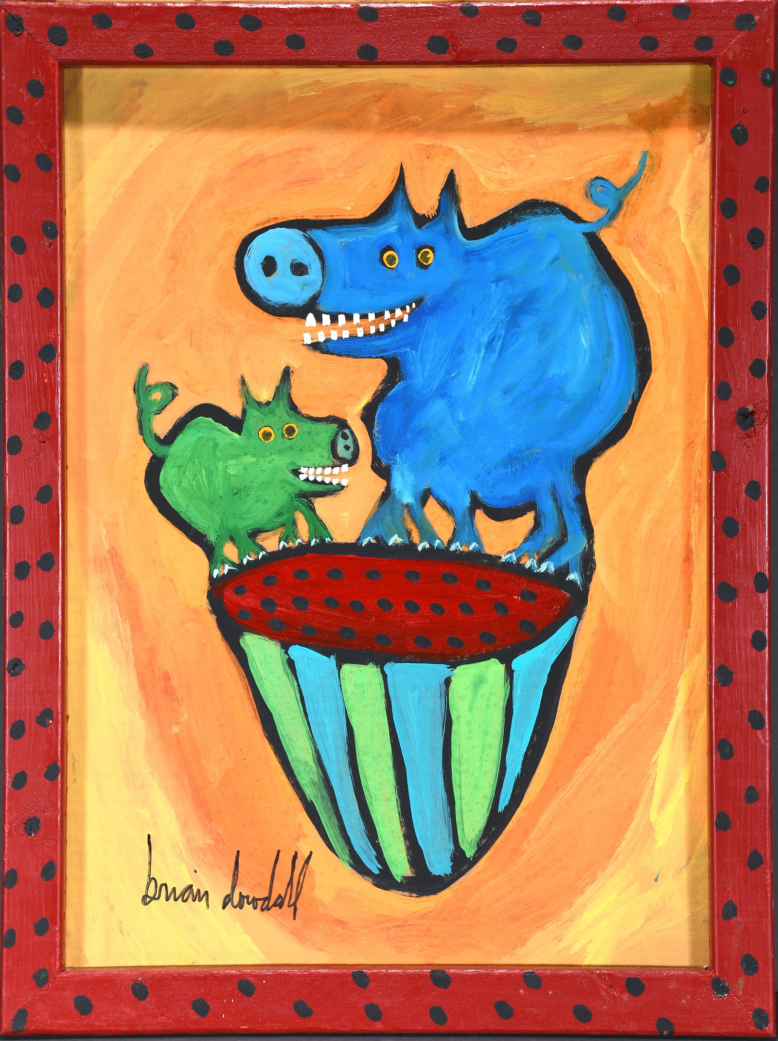 Brian Dowdall. Pigs On A Watermelon. (1 of 3)