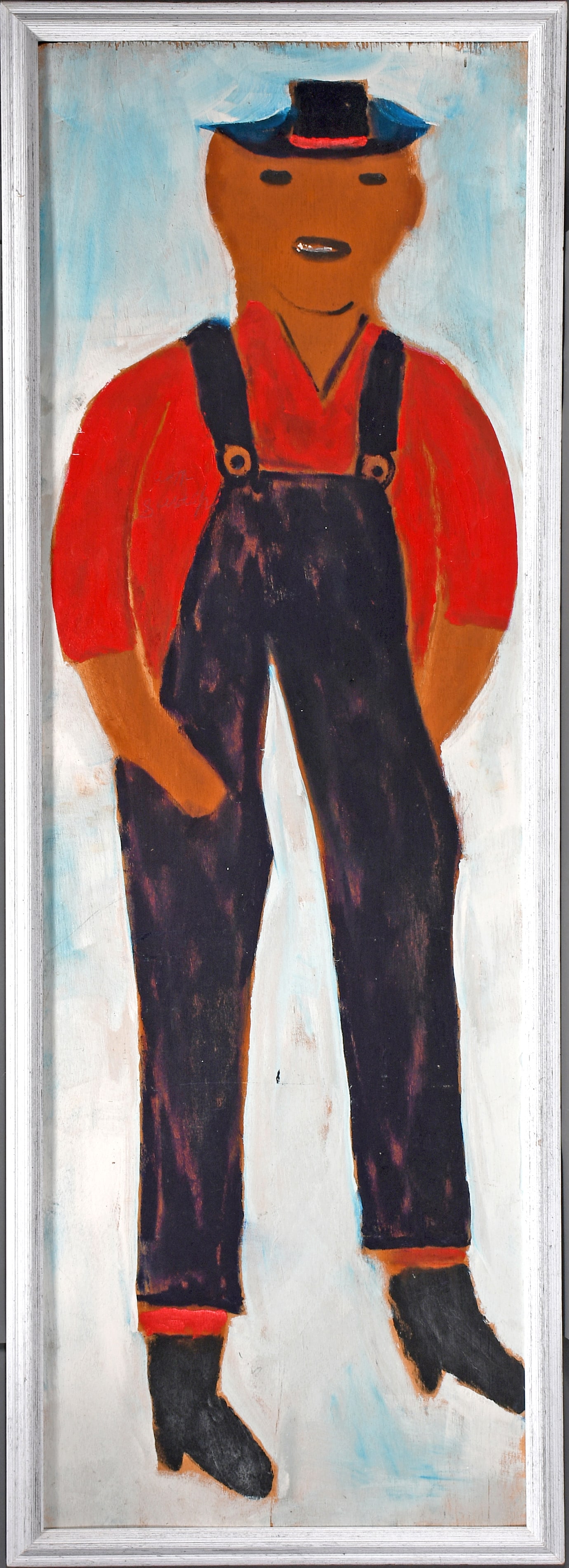 Jimmy Lee Sudduth. Giant Self Portrait. (1 of 4)