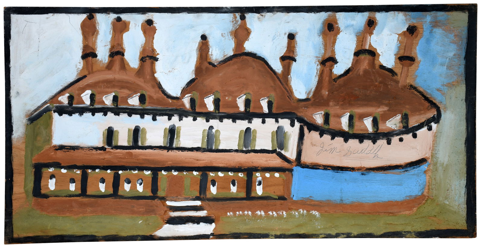 Jimmy Lee Sudduth. Fantasy Building. (1 of 3)