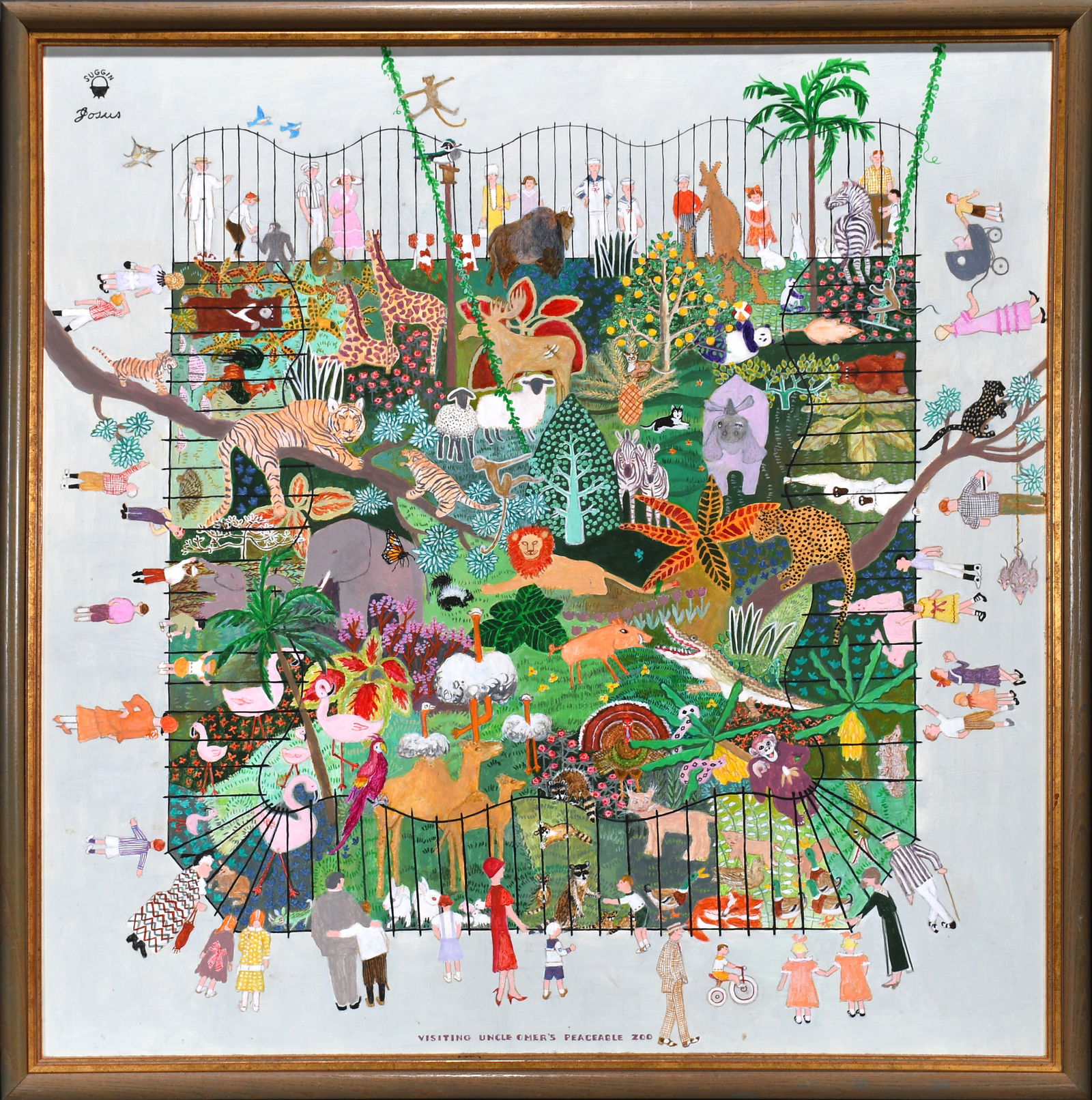 Josephine Graham. Visiting Uncle Omer's Peaceable Zoo. (1 of 9)