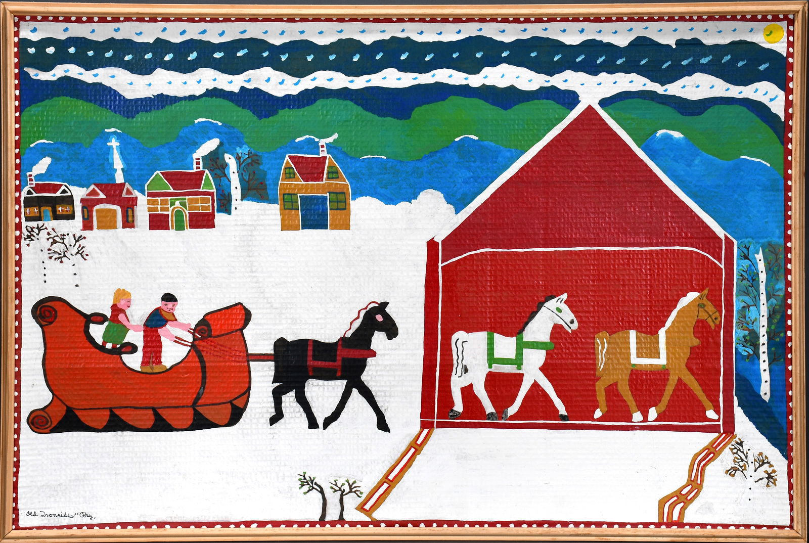 Old Ironsides Pry. Horse and Sleigh. (1 of 4)