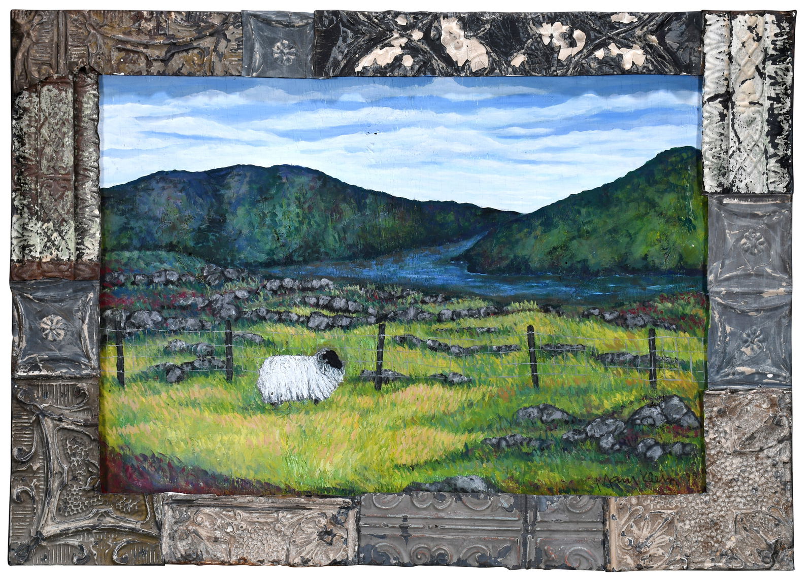 Mary Klein. Sheep In A Meadow. (1 of 4)