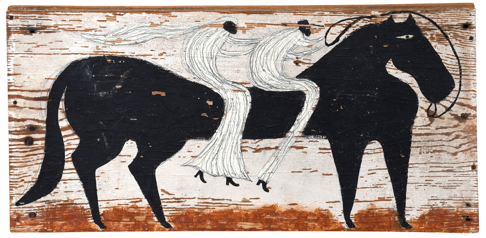 Steven 'Red Mud' Chandler. Bride and Groom On Horse. (1 of 5)